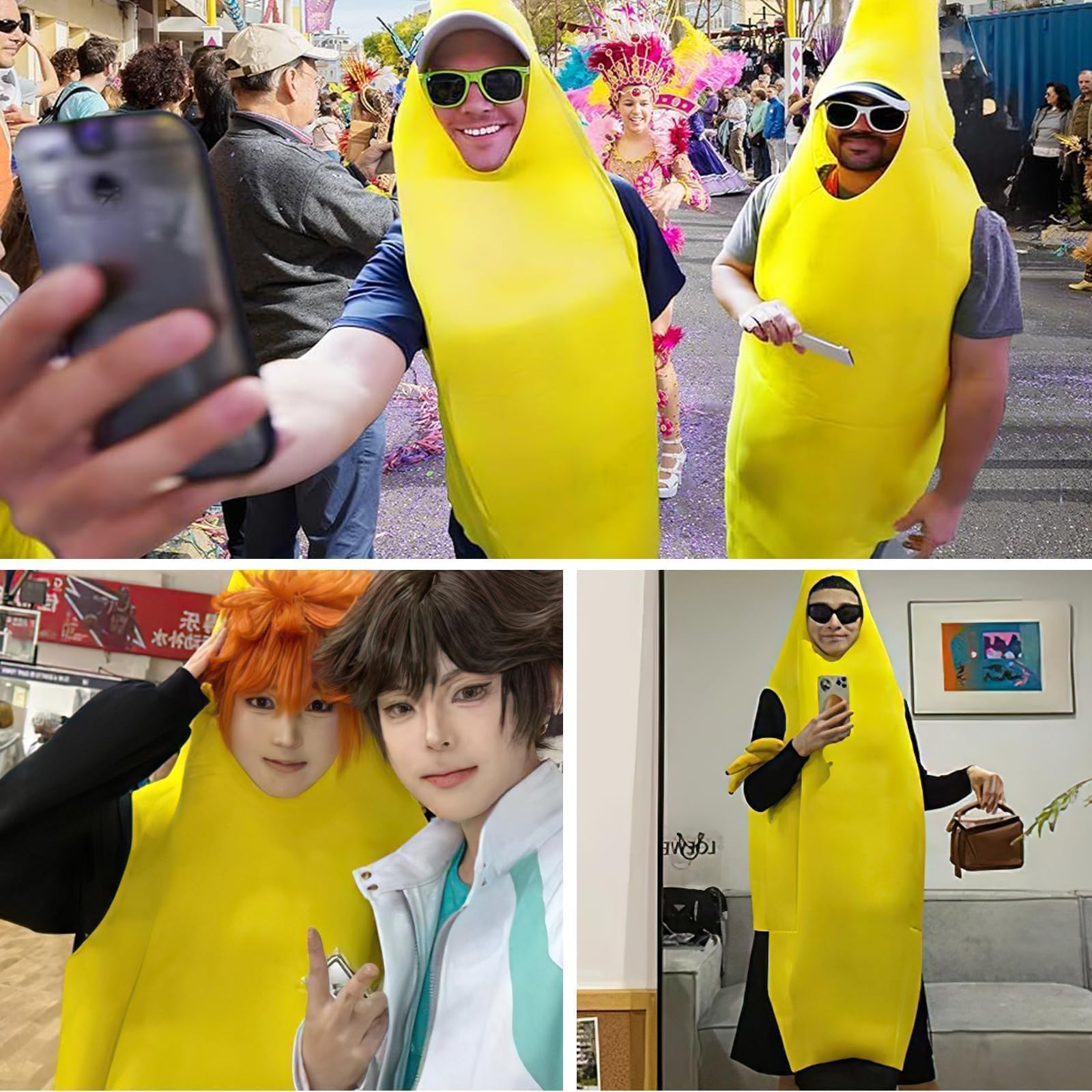 Banana Costume - Adult Halloween Costumes - One Most - Lightweight (image 7)