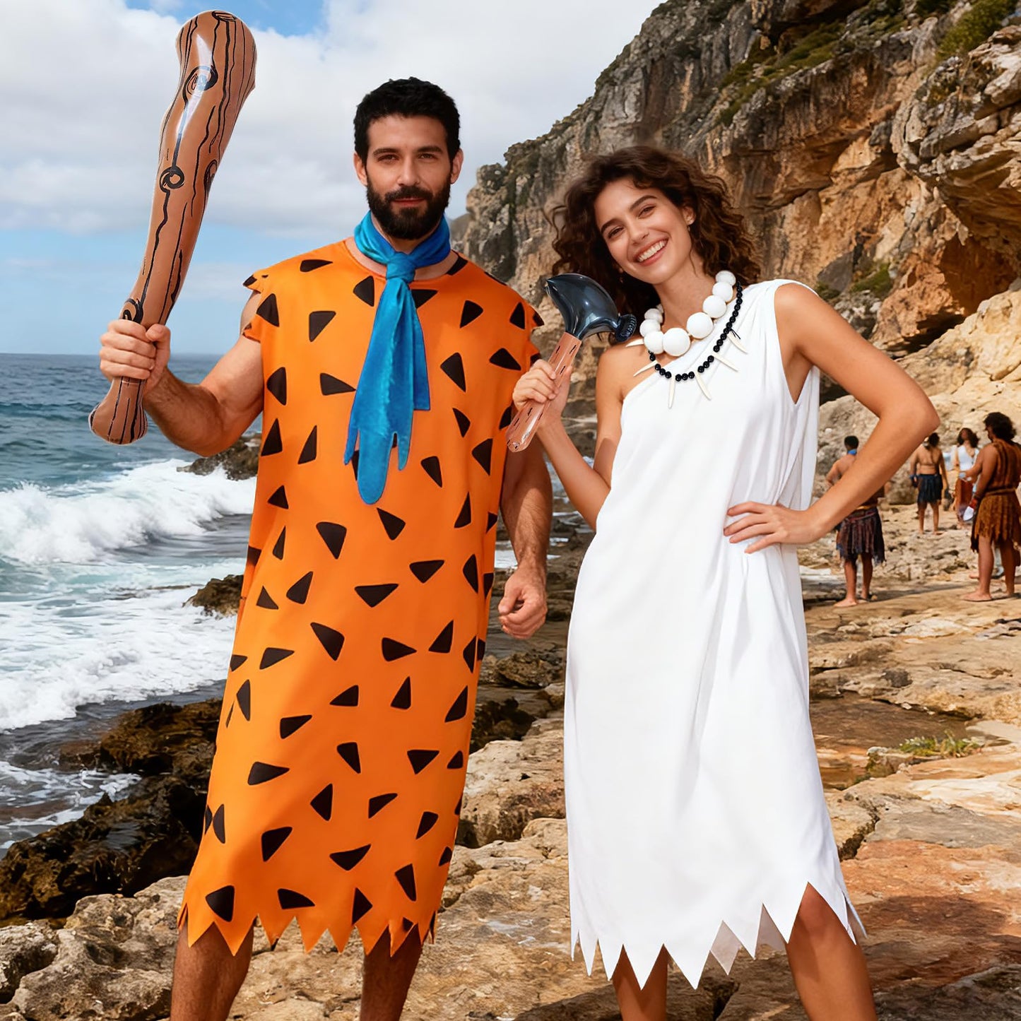 Caveman Costume Set for Adults - Stone Age Halloween Outfit
