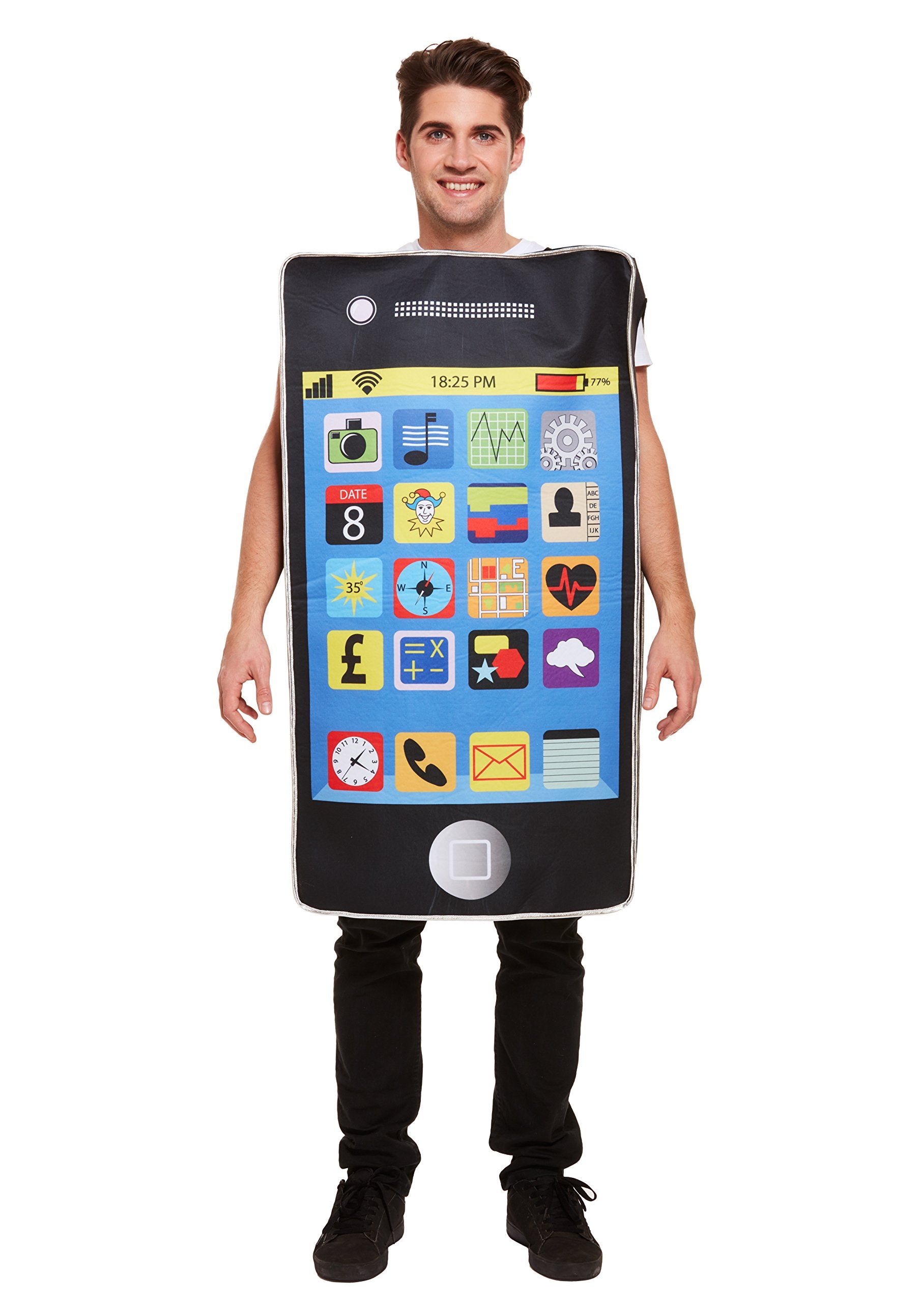 Adult Unisex Smart Phone Novelty Fancy Dress Costume for Men