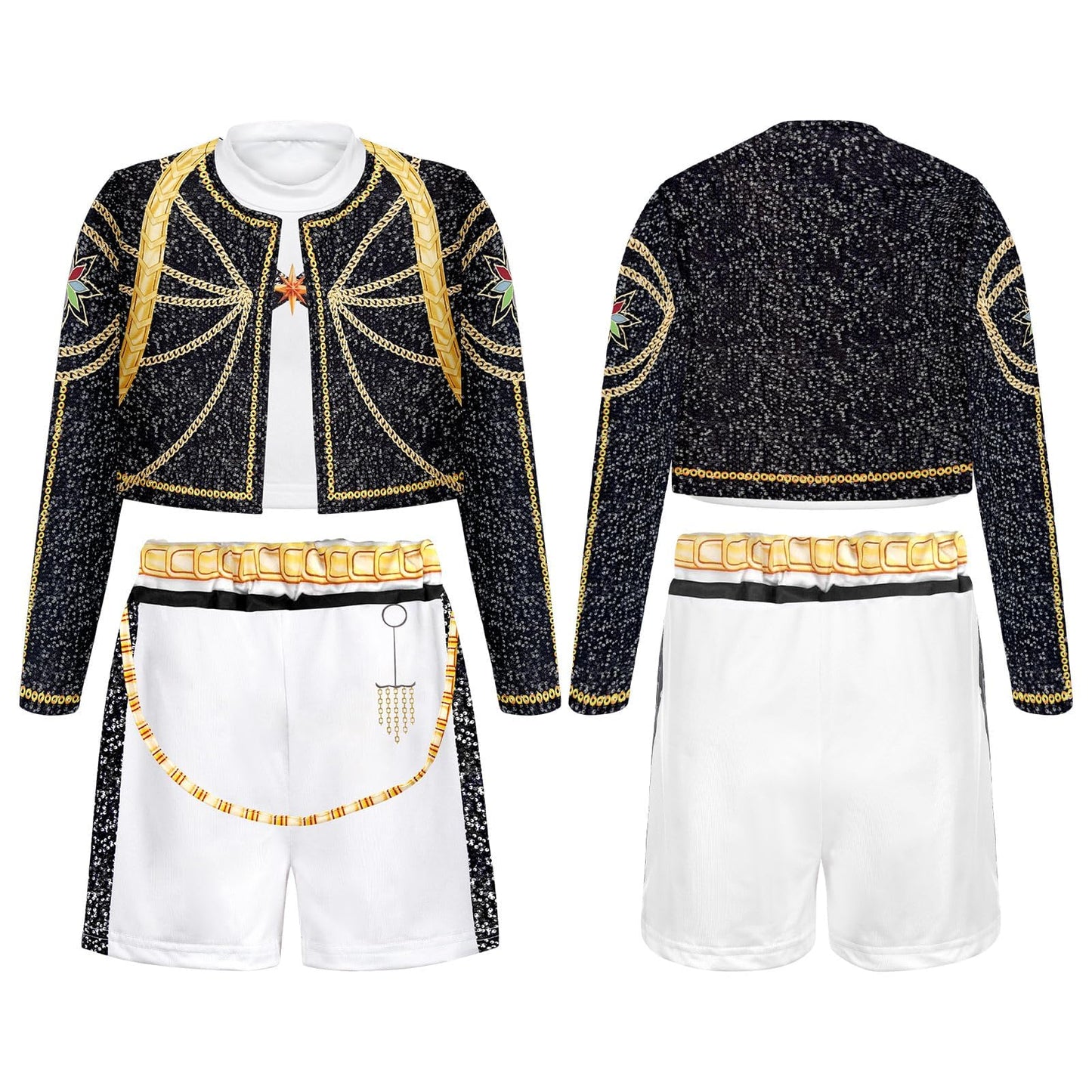 Korean Pop Costumes - Halloween Costume Set with Jacket T-Shirt