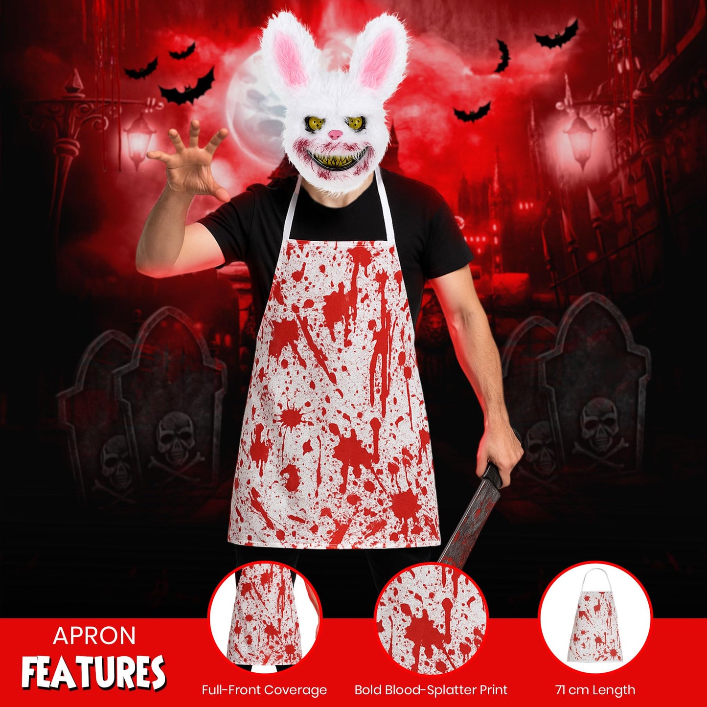 Horror Killer Bunny Halloween Costume - Killer Rabbit Costume