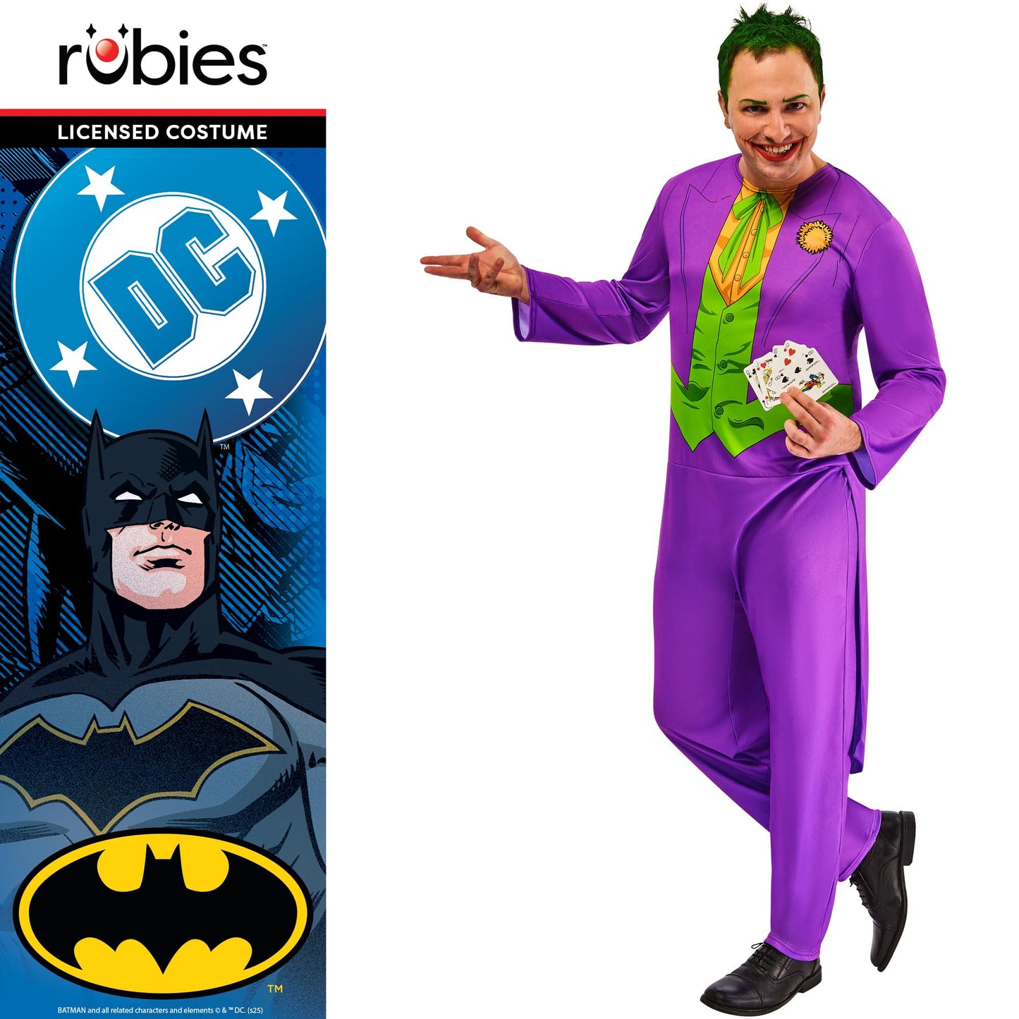 Rubies Official WB Joker Costume, Adults Fancy Dress, Size Large Halloween