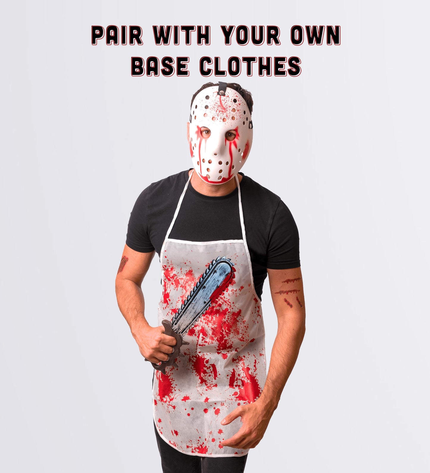 5 pcs Serial Killer Costume - Halloween Costumes For Men - Adult & Teen One Size Fits All - 2025 Trending Fancy Dress - UK Based Brand