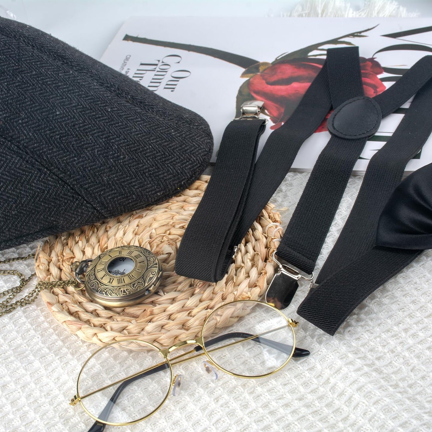 1920s Gatsby Costume Kit - Men Halloween Carnival Fancy Dress