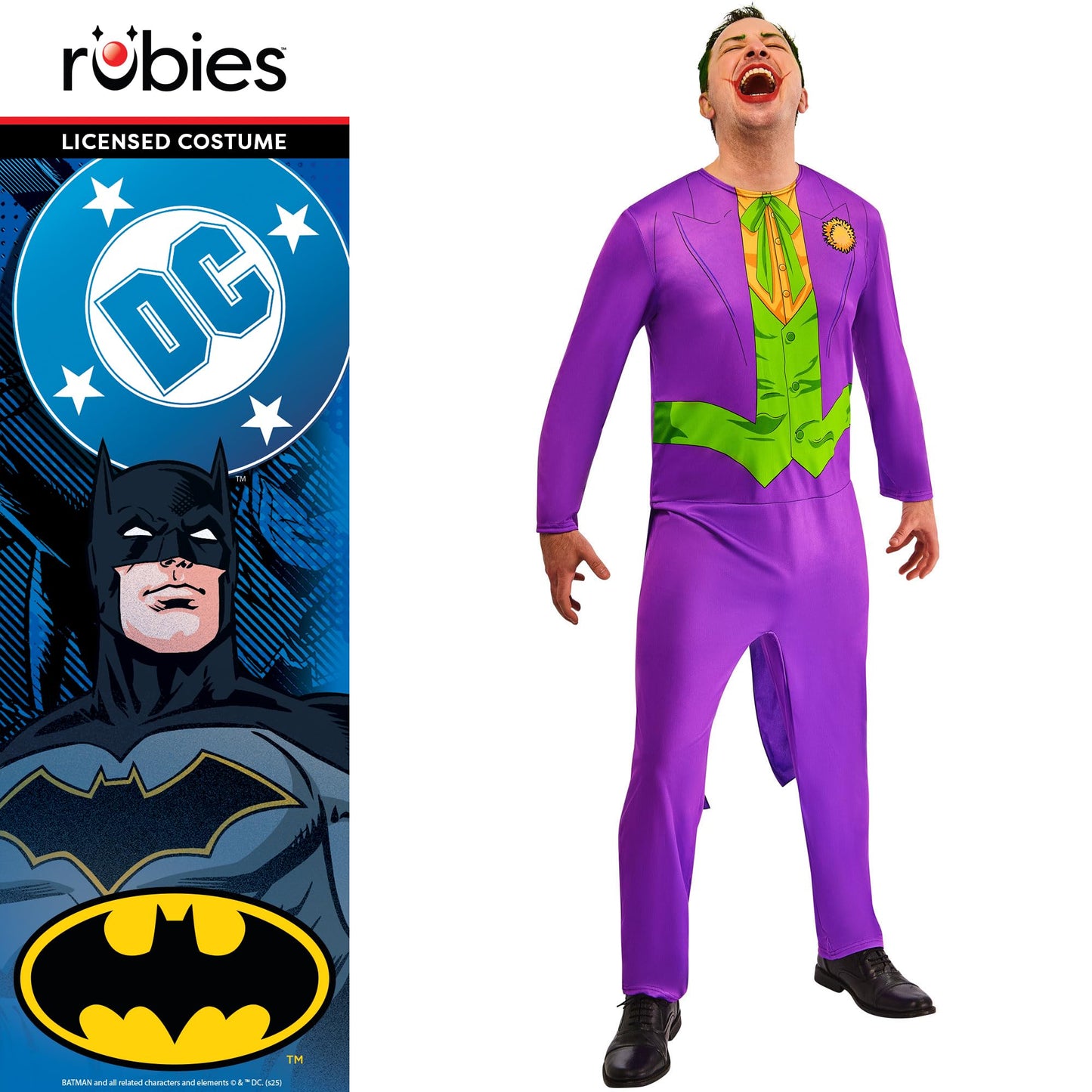 Rubies Official WB Joker Costume, Adults Fancy Dress, Size Large Halloween