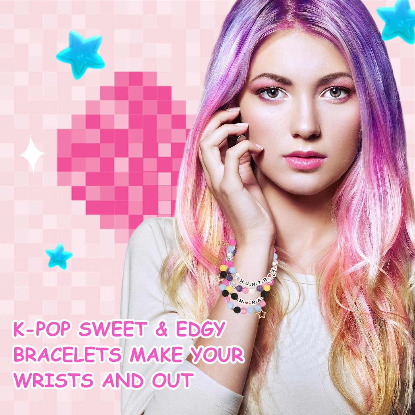 Korea Pop Bracelets Merch - Korea Pop Gifts for Girls - Demon