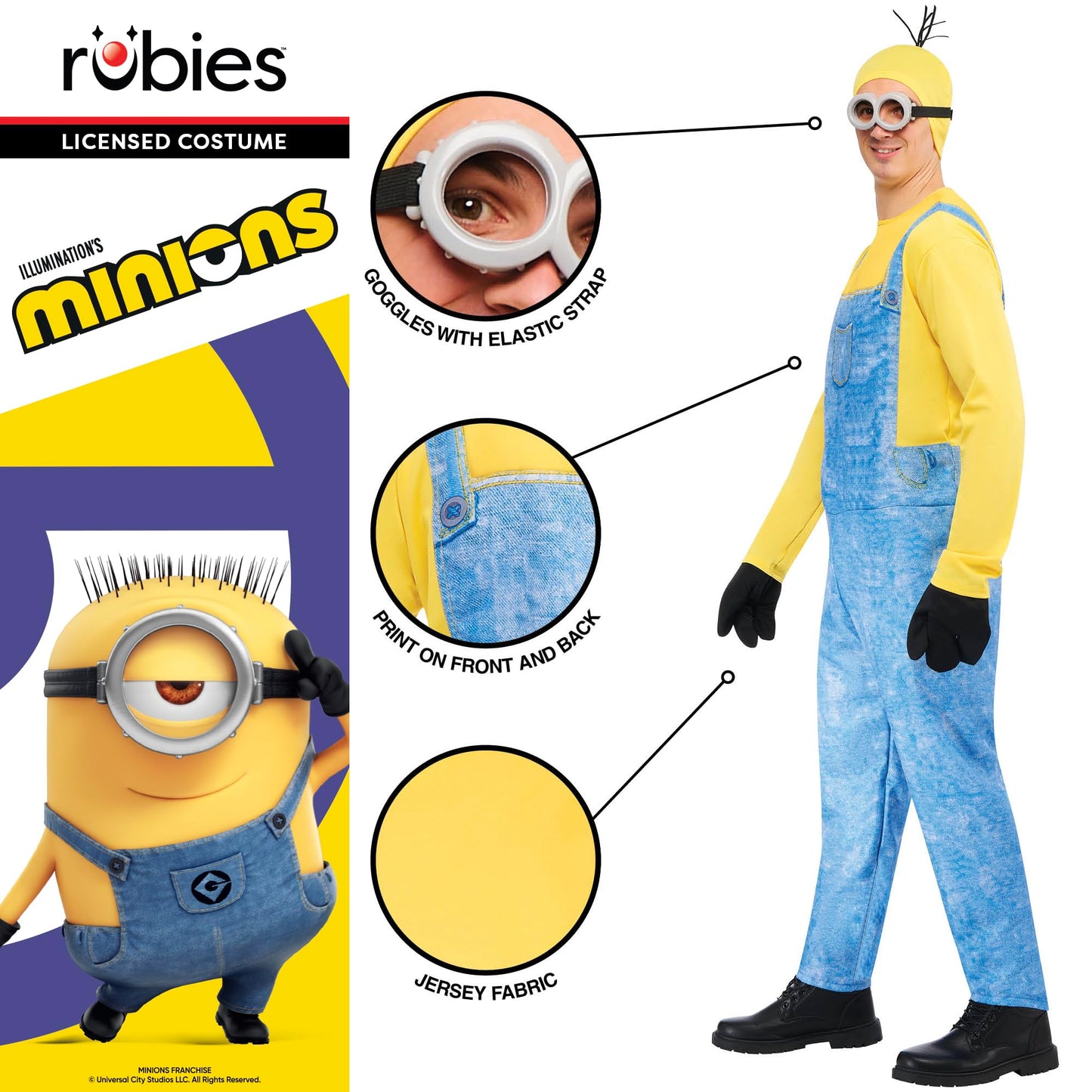 Official Universal Studios Minion Kevin Costume - Adult Fancy Dress