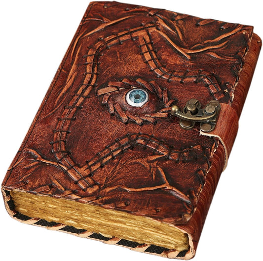 Antique-style Hocus Pocus book of spells with rustic cotton pages