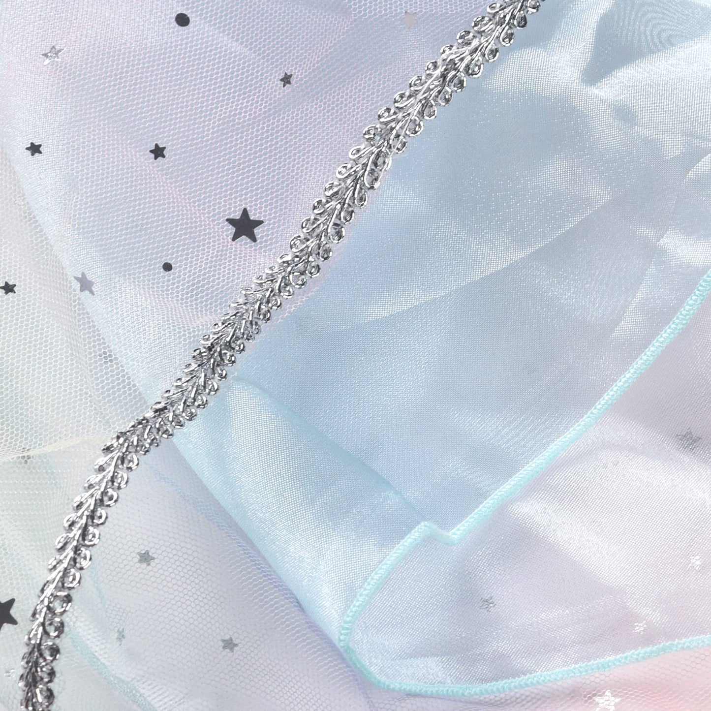 XEPST Princess Hooded Cape Colorful Cloak, Fancy Dress Accessories Sparkling Sequins Cape Princess Dress Up for Girl’s Halloween Costume Birthday Party Cosplay