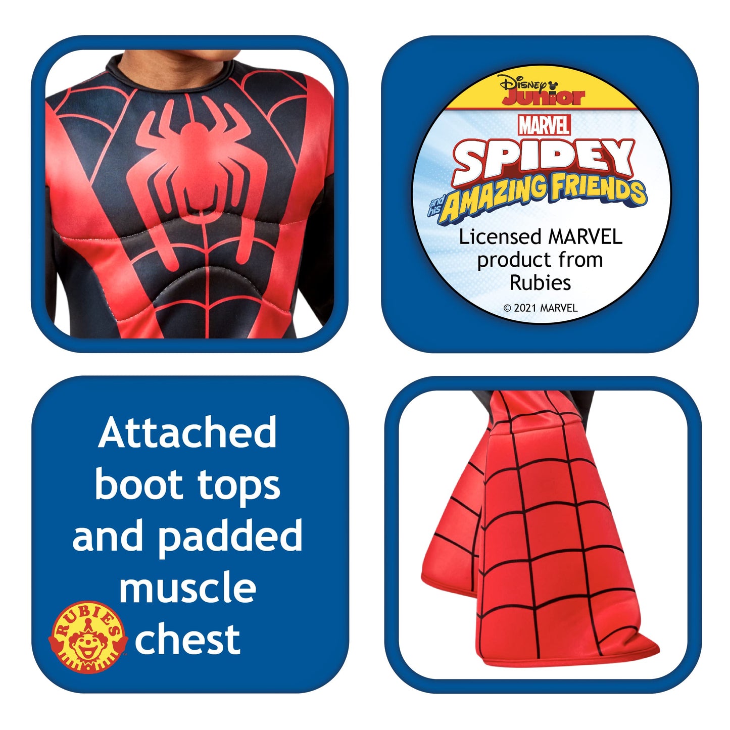 Rubies Official Marvel Spidey and his Amazing Friends Spinn Deluxe Toddler Costume, Age 3-4 Years Halloween Halloween