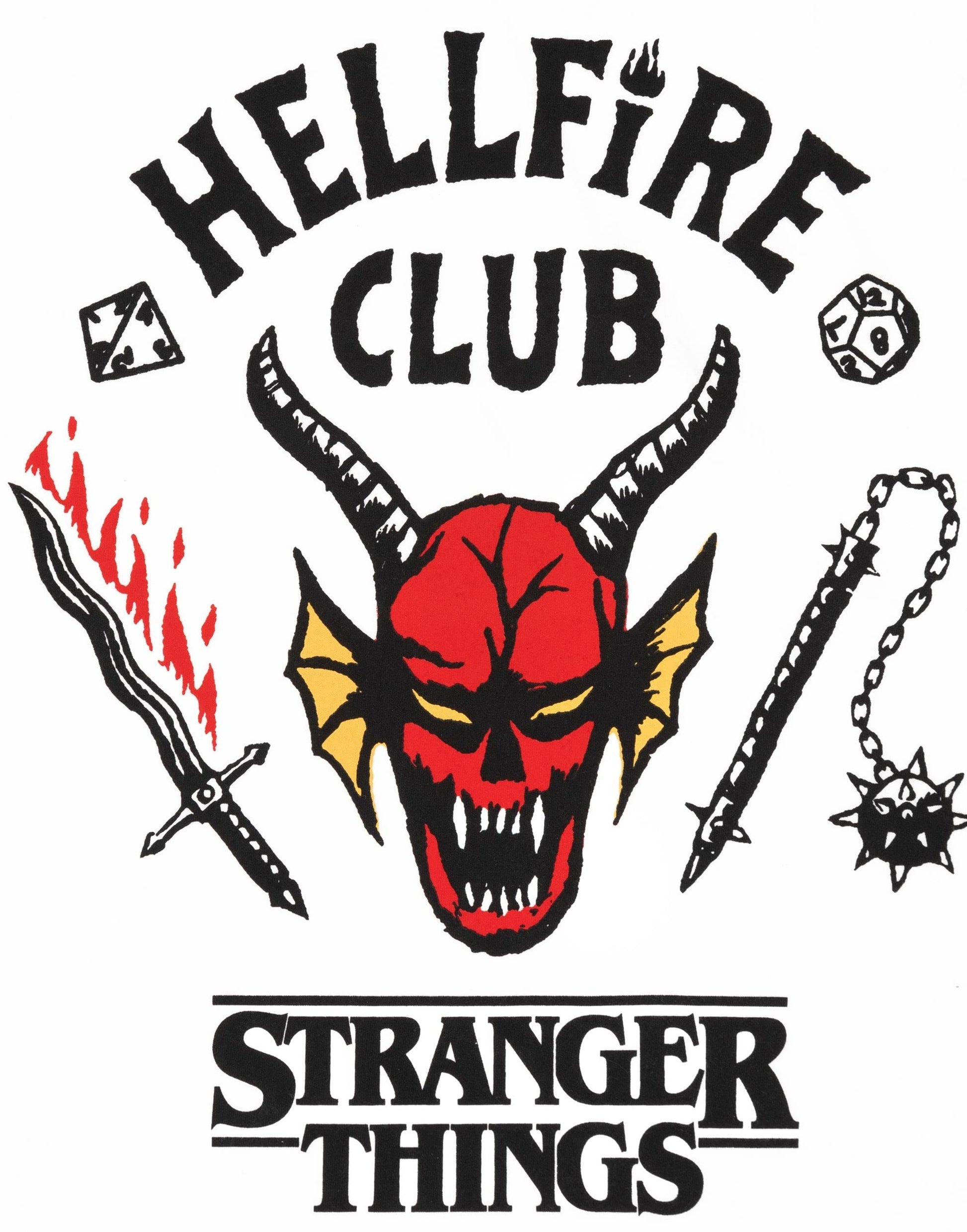Hellfire Club T-Shirt for Men Women - Adults Hawkins Society Eddie (image 5)