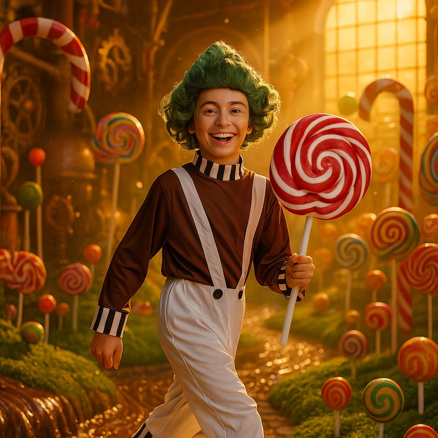 My Illusions Boys Factory Worker Fancy Dress Book Day Kids Halloween Costume (Medium 7-9 Years)
