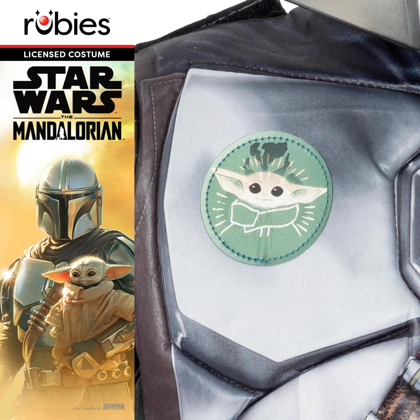 Rubies Official Disney Star Wars The Mandalorian Kids Costume, Kids Costume, Age 8-10 Years