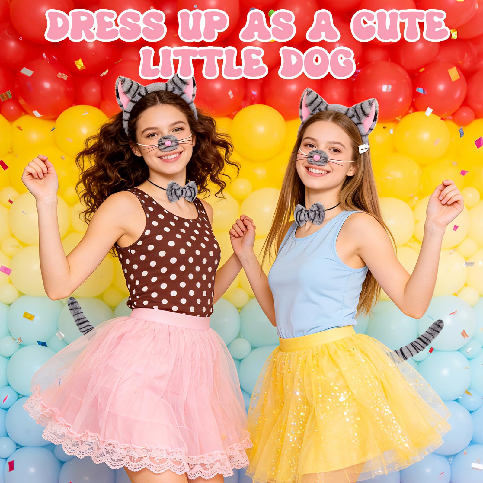 Cat Costume Accessories Set - Funny Animal Cosplay Set Includes (image 4)