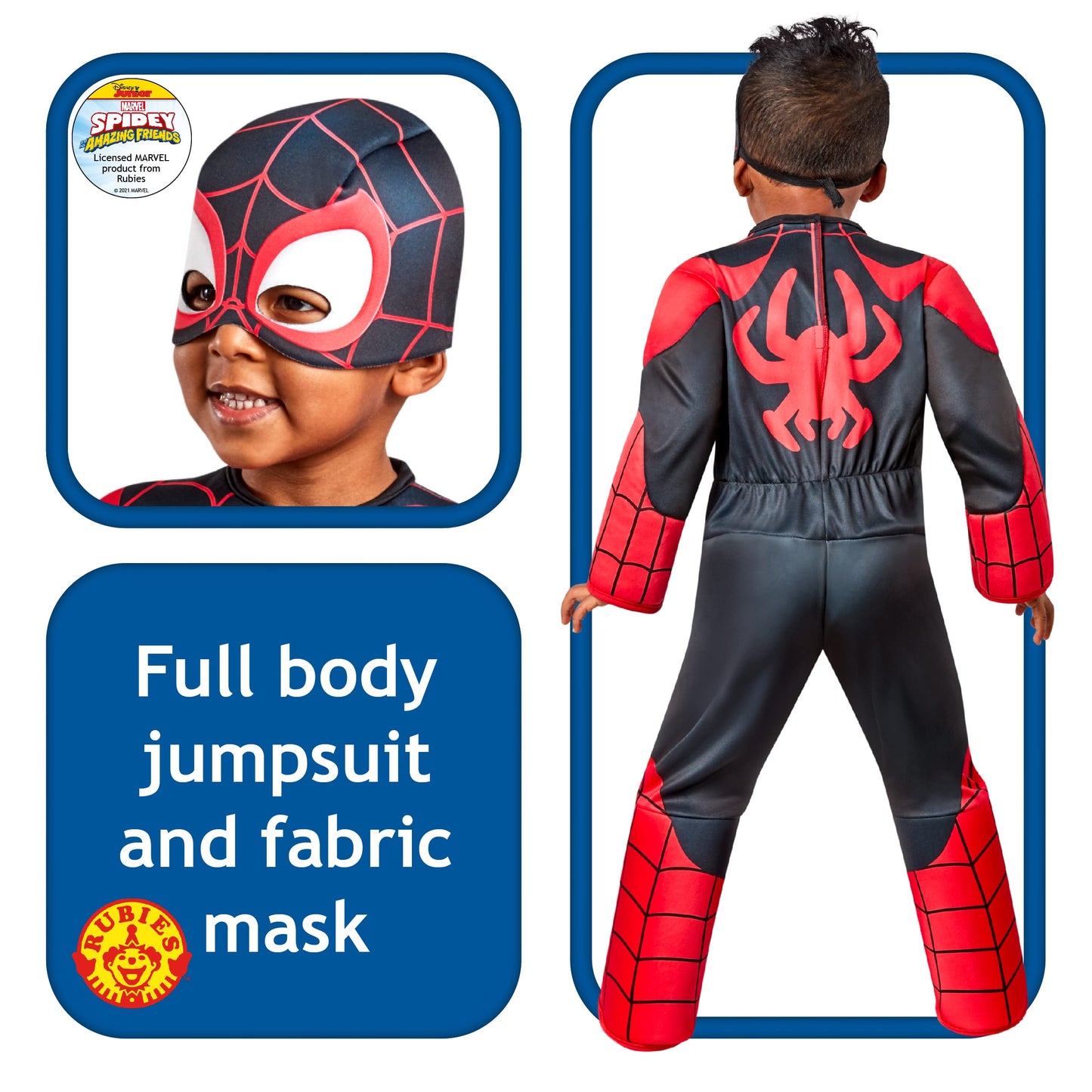 Rubies Official Marvel Spidey and his Amazing Friends Spinn Deluxe Toddler Costume, Age 3-4 Years Halloween Halloween