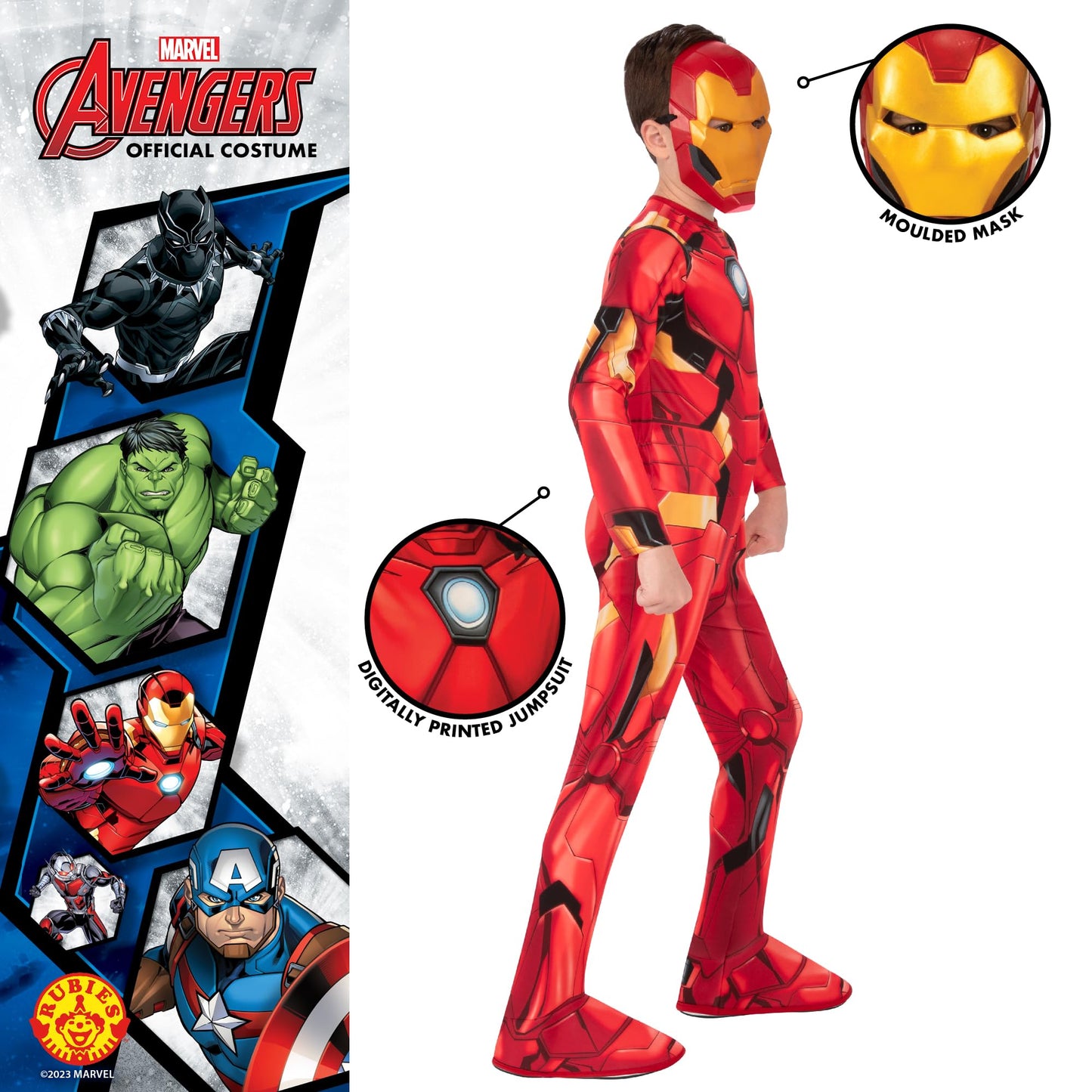 Iron Man Child's Costume Kids Fancy Dress - Boys - Multi - Years