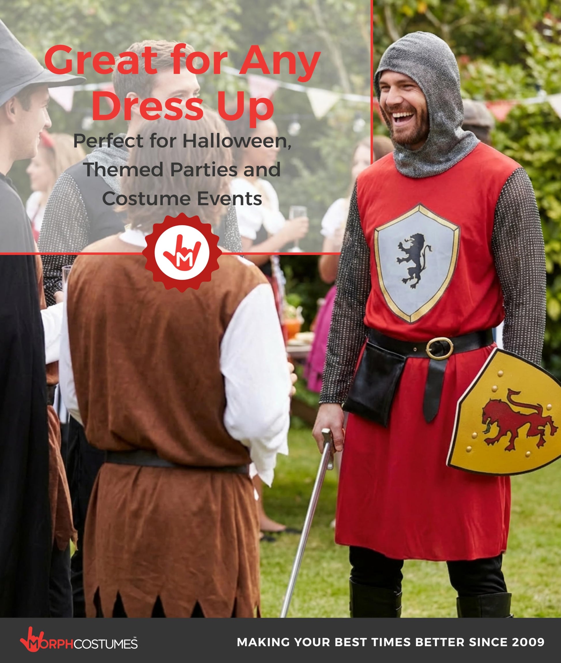 Knight Costume Adult Halloween Costume for Men - Medieval Armor (image 5)