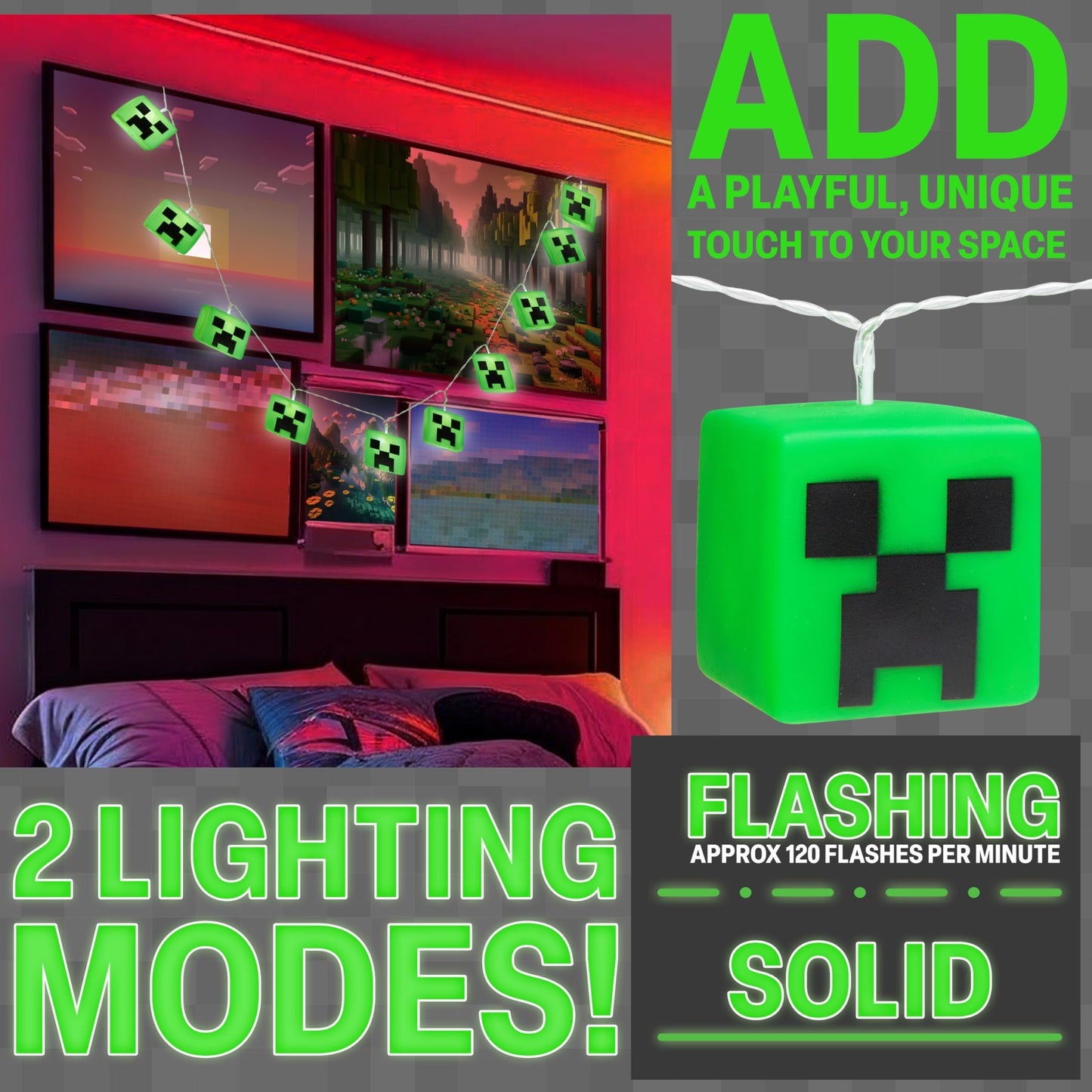 Fairy Lights Battery Operated LED String Lights Indoor Creeper Room (image 4)