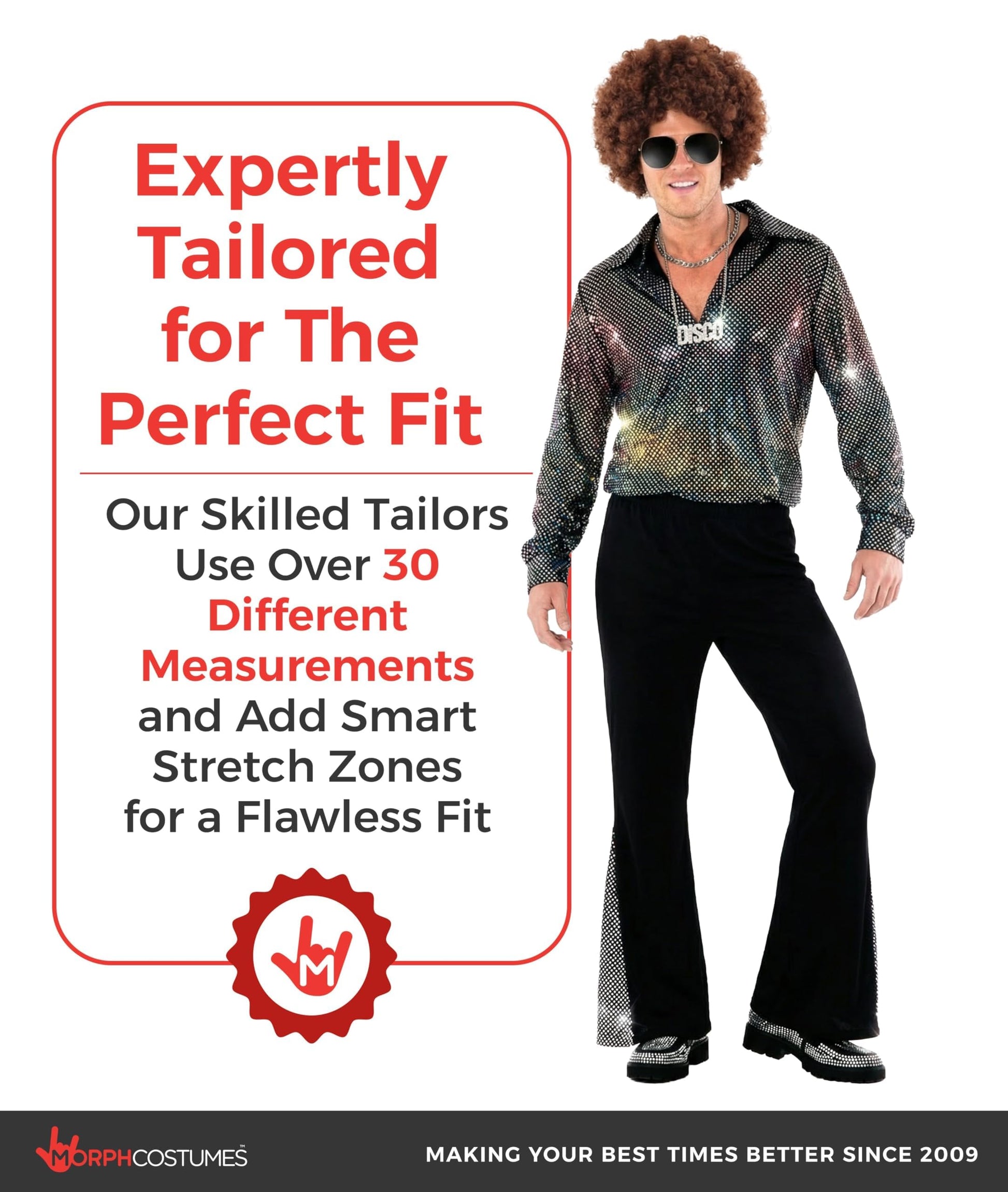 70s Disco Outfit Men - Disco Costume Men - Fancy Dress for Adults (image 4)
