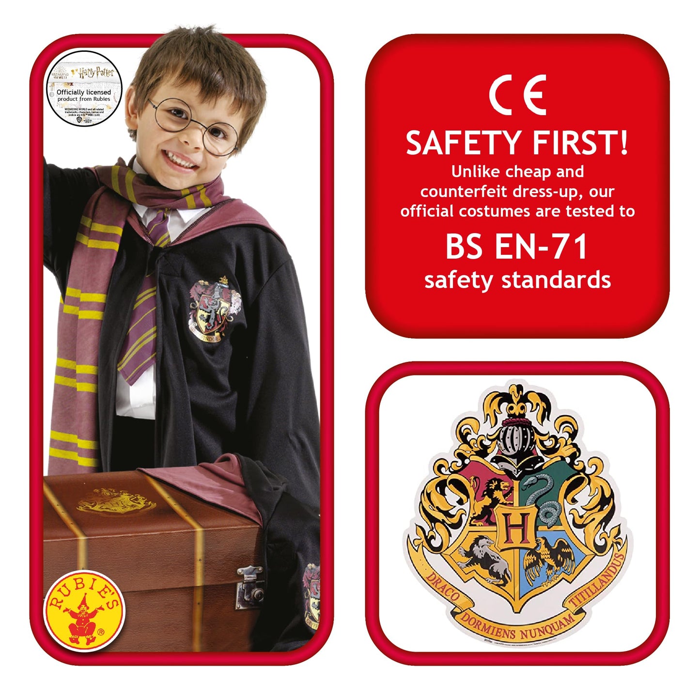 Rubies Official Harry Potter Trunk And Costume Set, Kids Fancy Dress Halloween