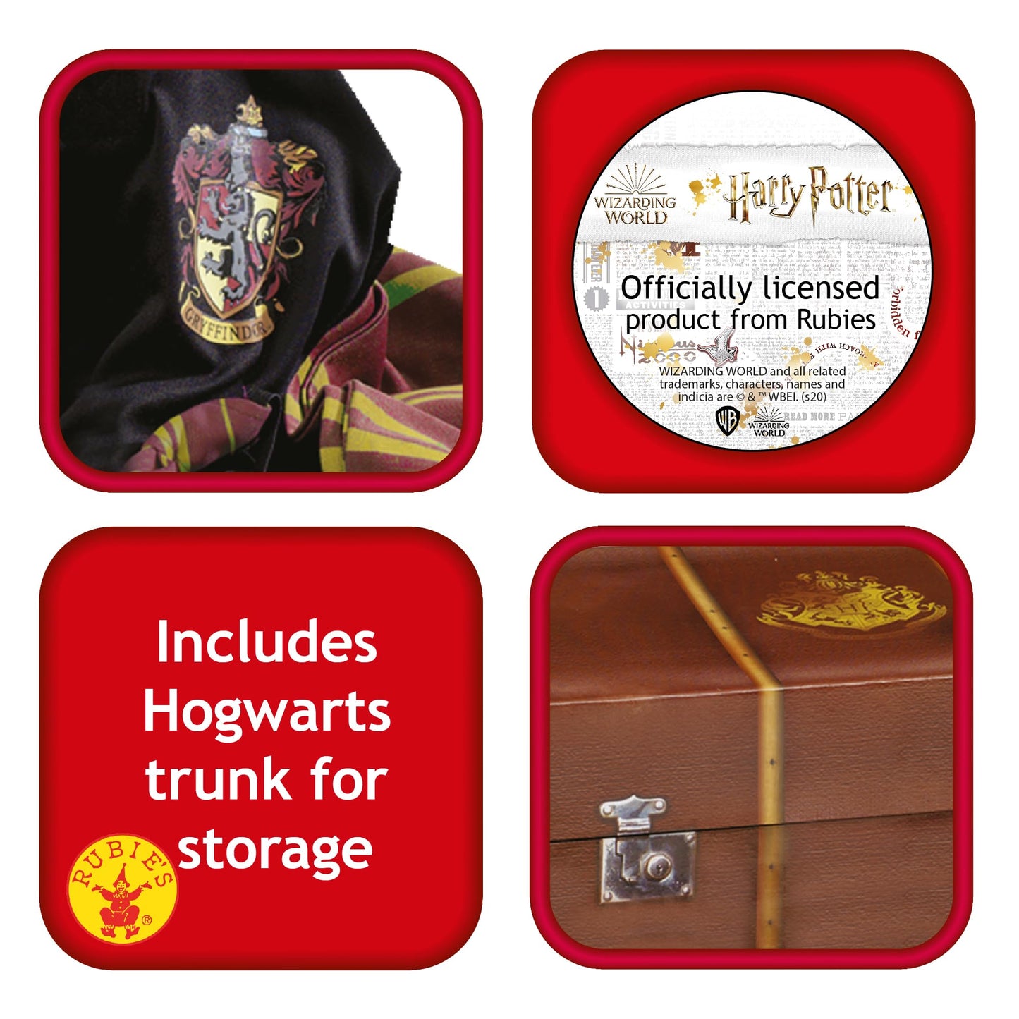 Rubies Official Harry Potter Trunk And Costume Set, Kids Fancy Dress Halloween