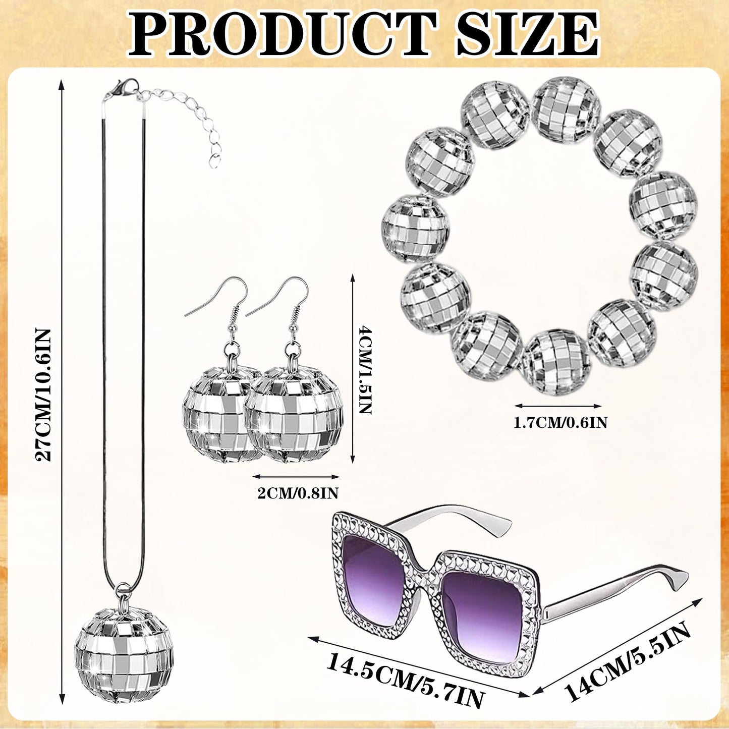 70s Fancy Dress Costume for Women - Disco Outfit with Disco Ball (image 2)