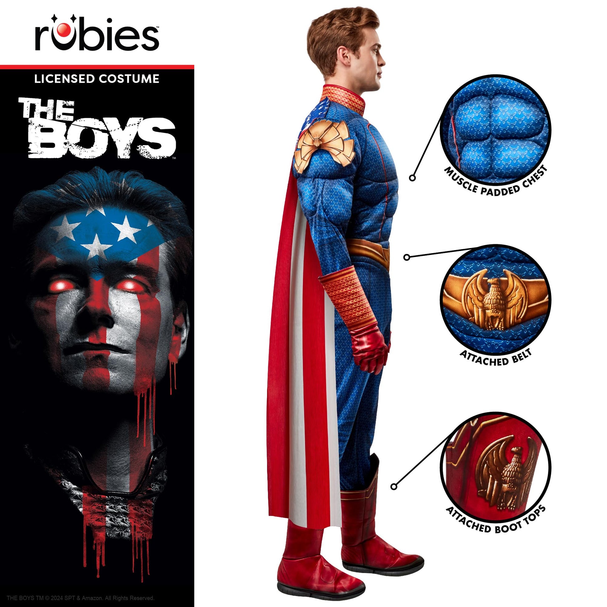 Official the Boys Homelander Deluxe Adult Costume - Mens Fancy (image 3)