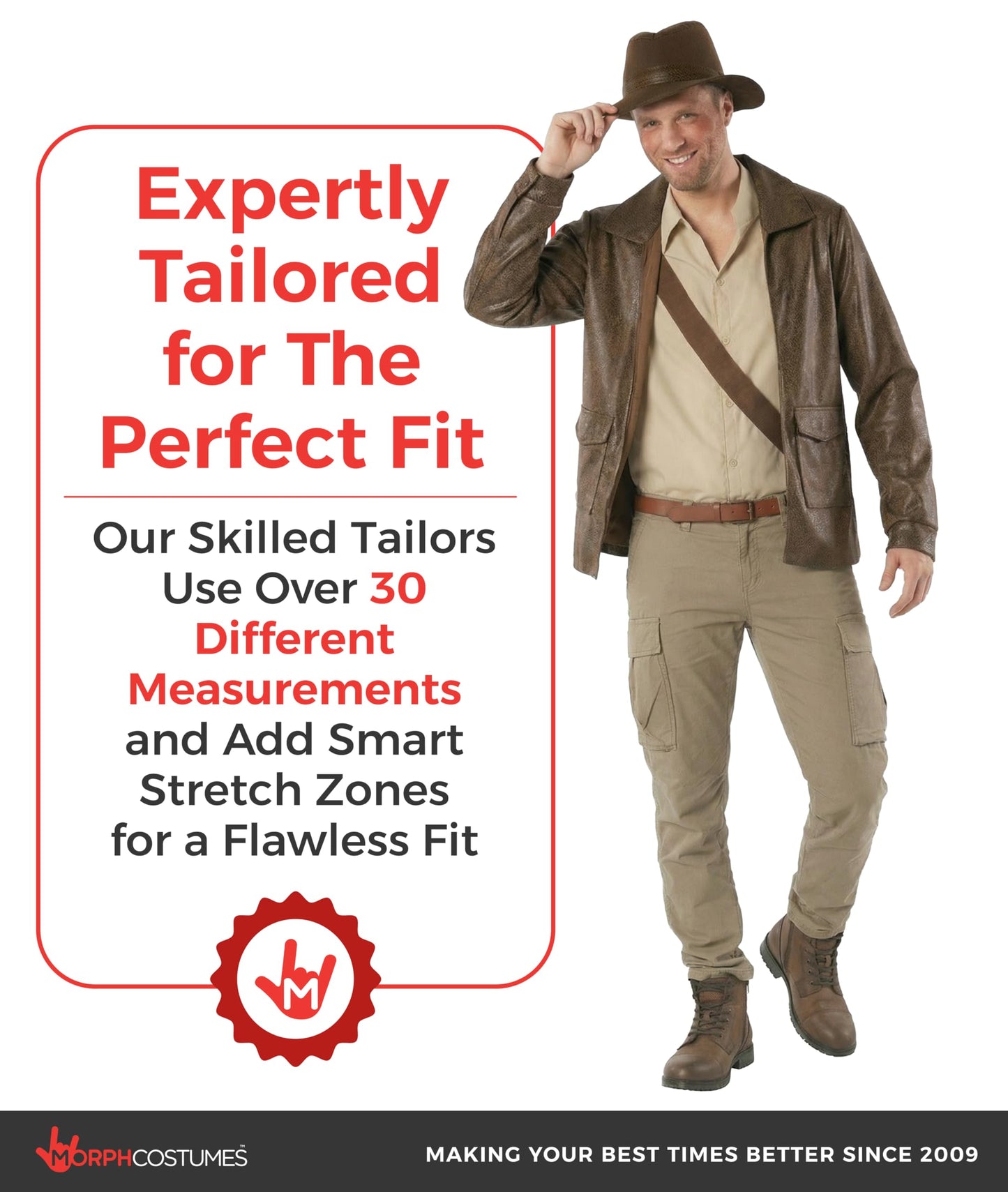 Archaeologist Costume Adult Halloween Outfit for Mens Action