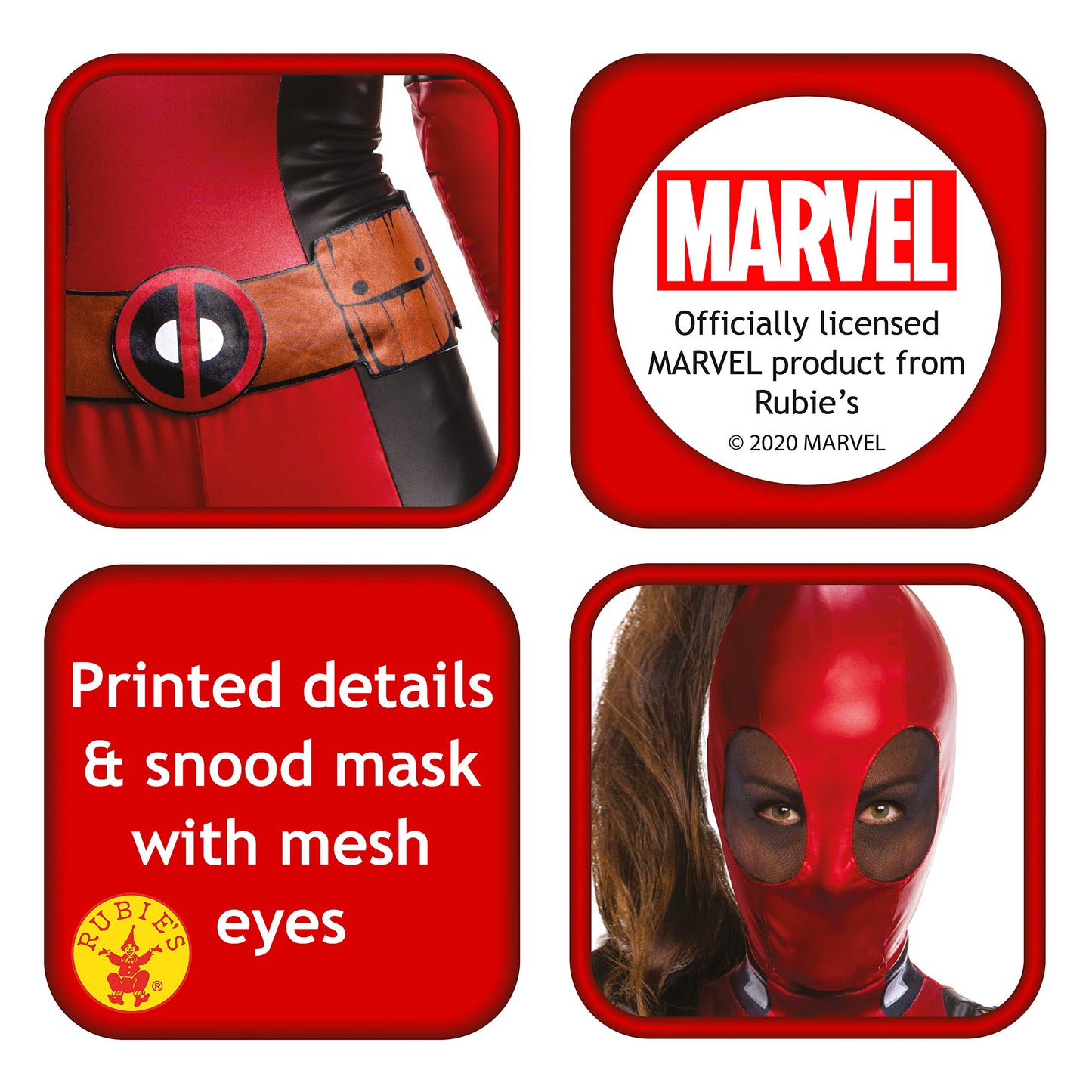 Rubie's Deadpool Fancy Dress - Women - Multicolour - S Halloween
