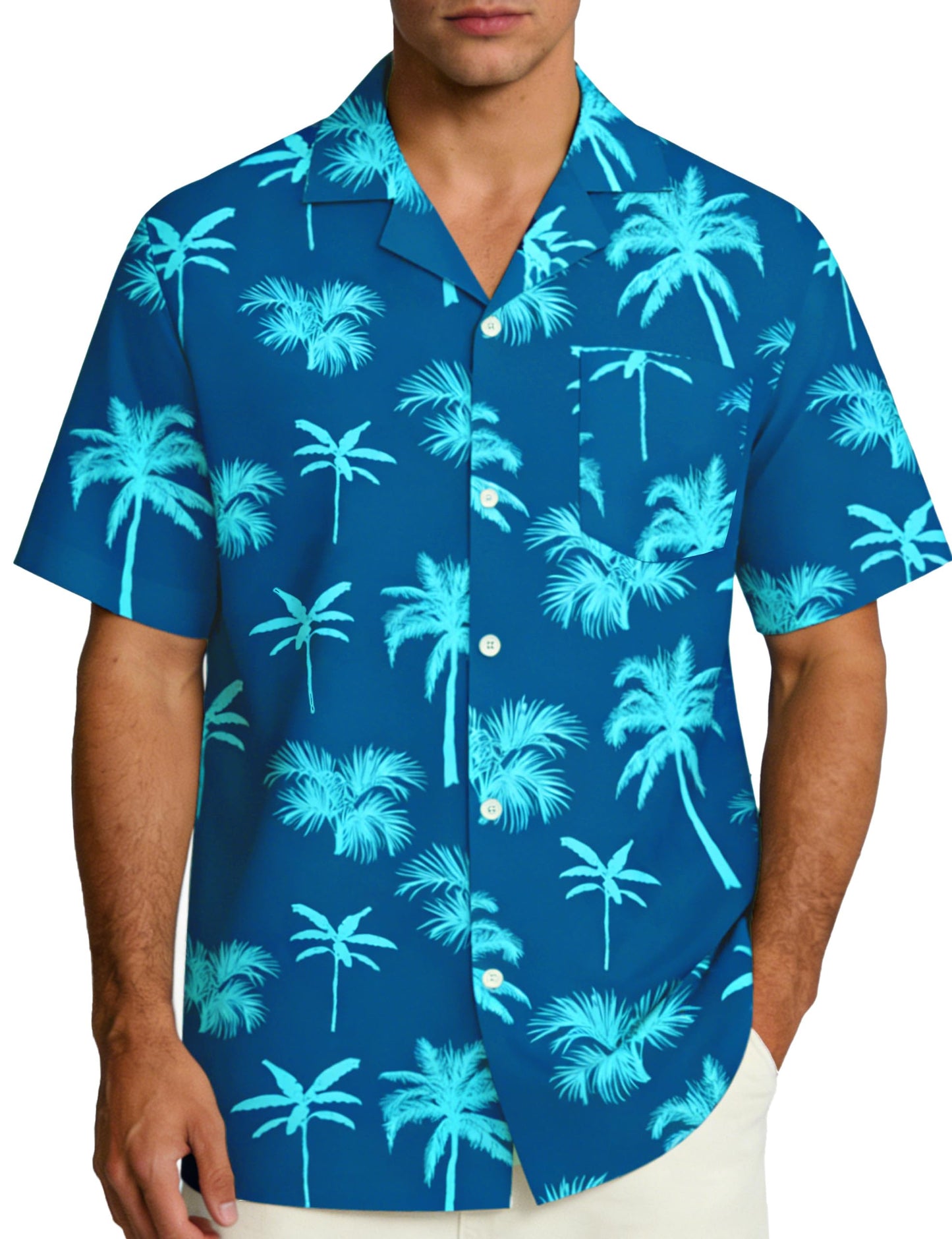 Hawaiian Shirt for Men Short Sleeve - Coconut Grove Tropical
