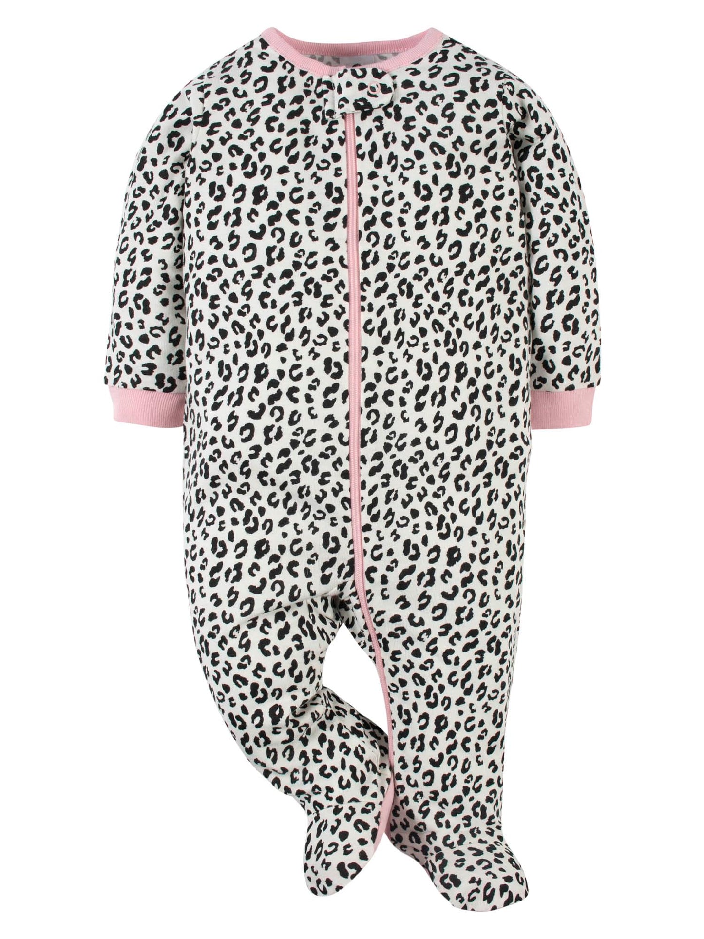 Gerber 4 pack Baby Girls' Bunny Sleep N' Play with Mitten Cuffs