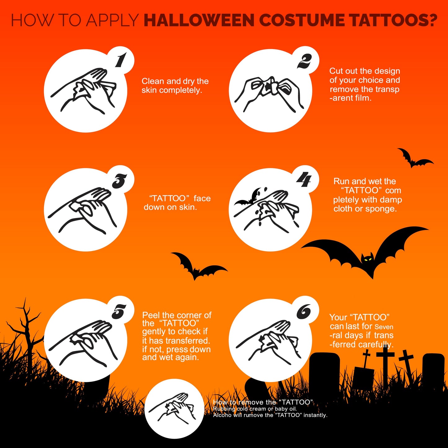 12 PCS Day of the Dead Costume Tattoos for Halloween - Temporary Sugar Skull Face Stickers for Makeup, Masquerade, Parties. Face & Body Tattoos for Events
