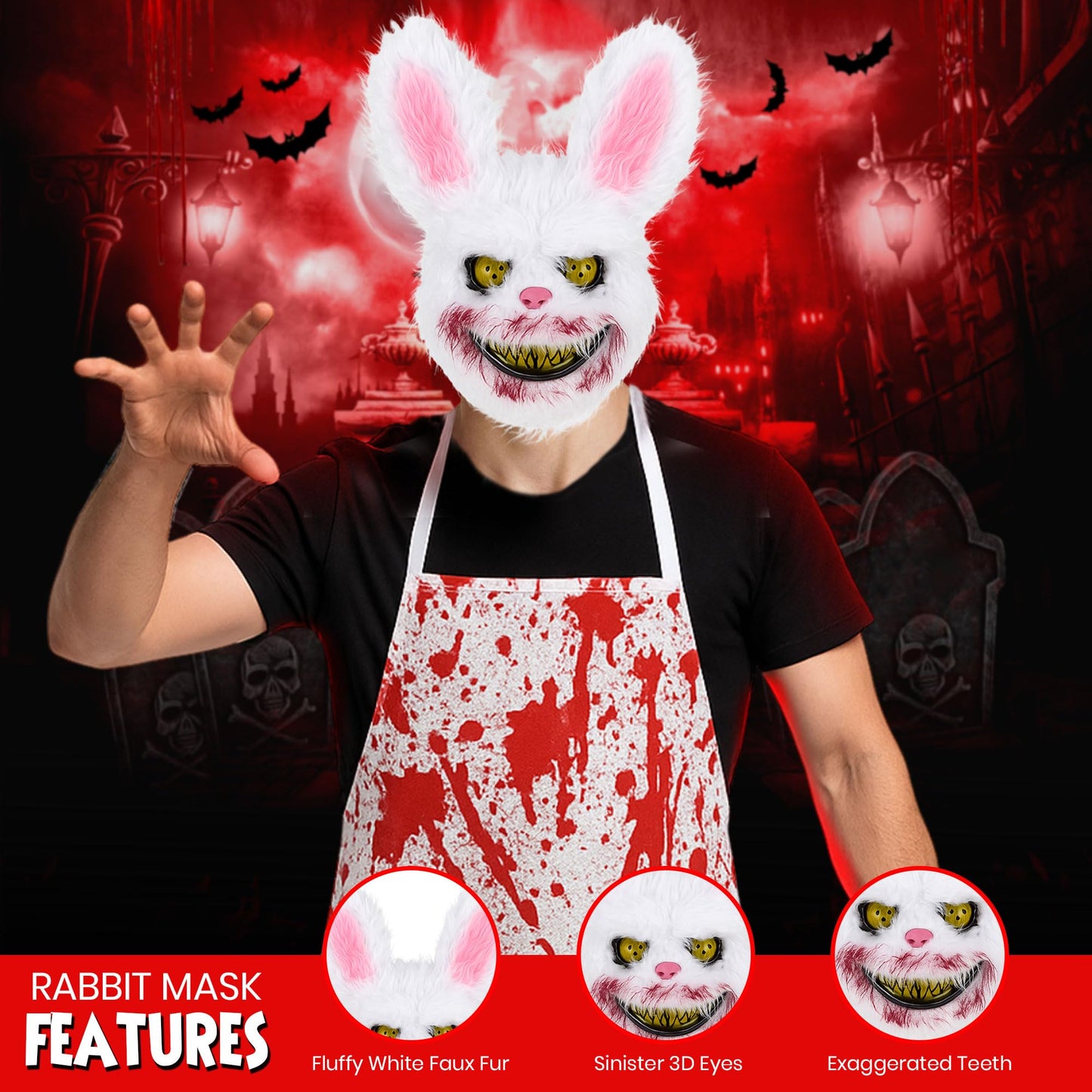 Horror Killer Bunny Halloween Costume - Killer Rabbit Costume
