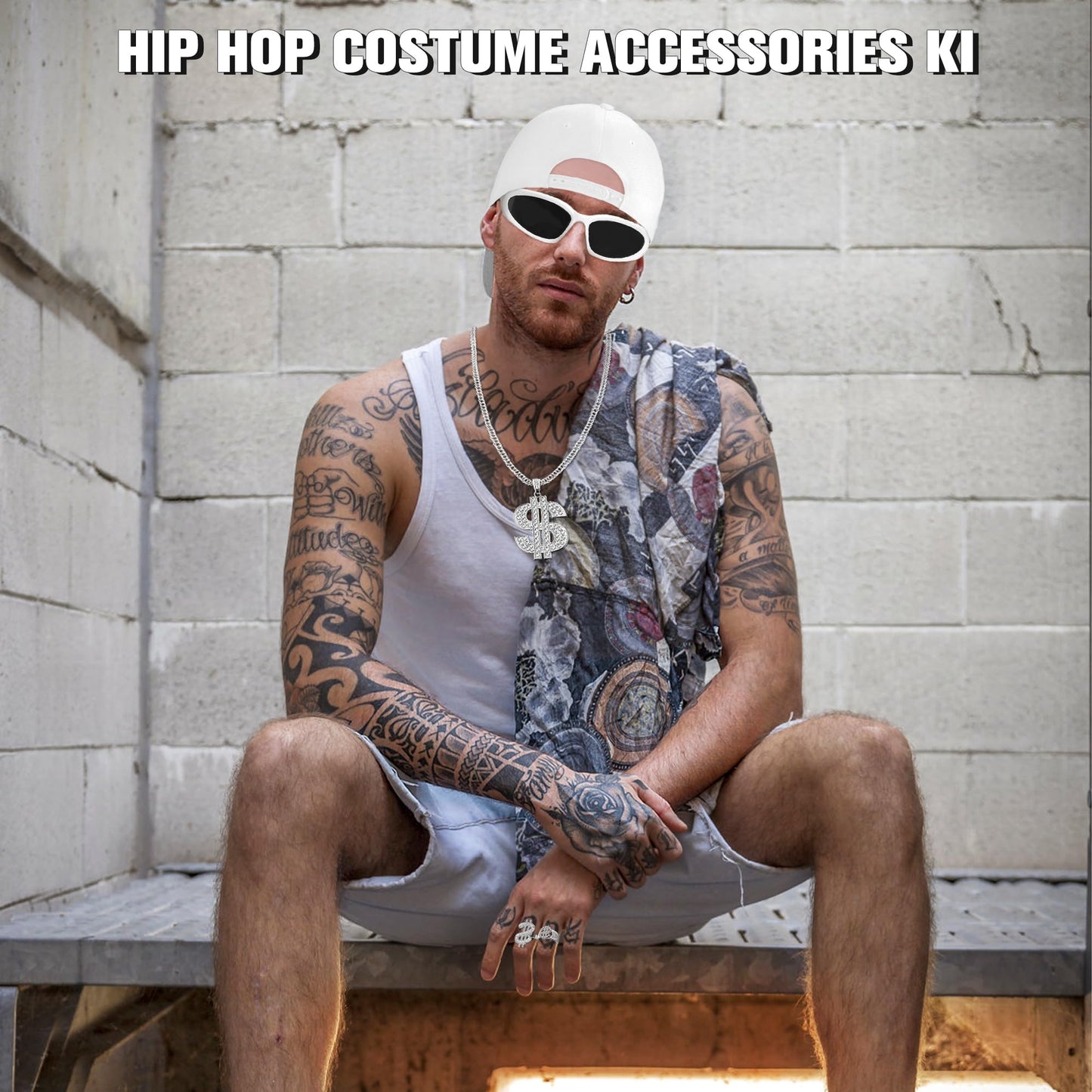 Solja Boy Hip Hop Costume Kit - Rapper Costume Accessories (image 4)