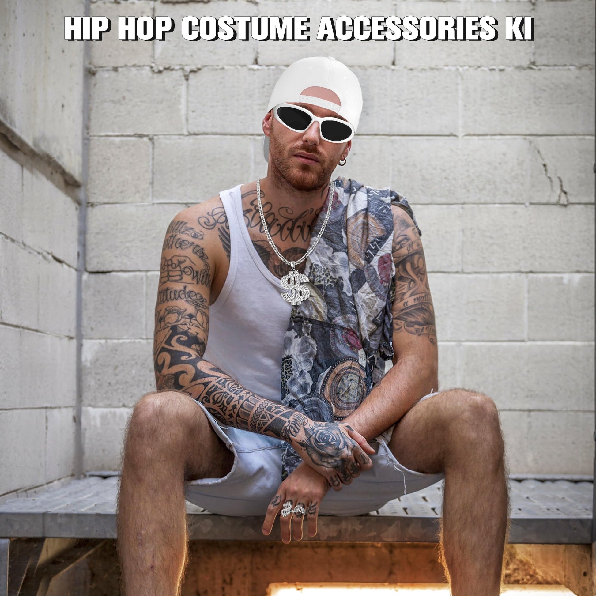 Solja Boy Hip Hop Costume Kit - Rapper Costume Accessories (image 4)
