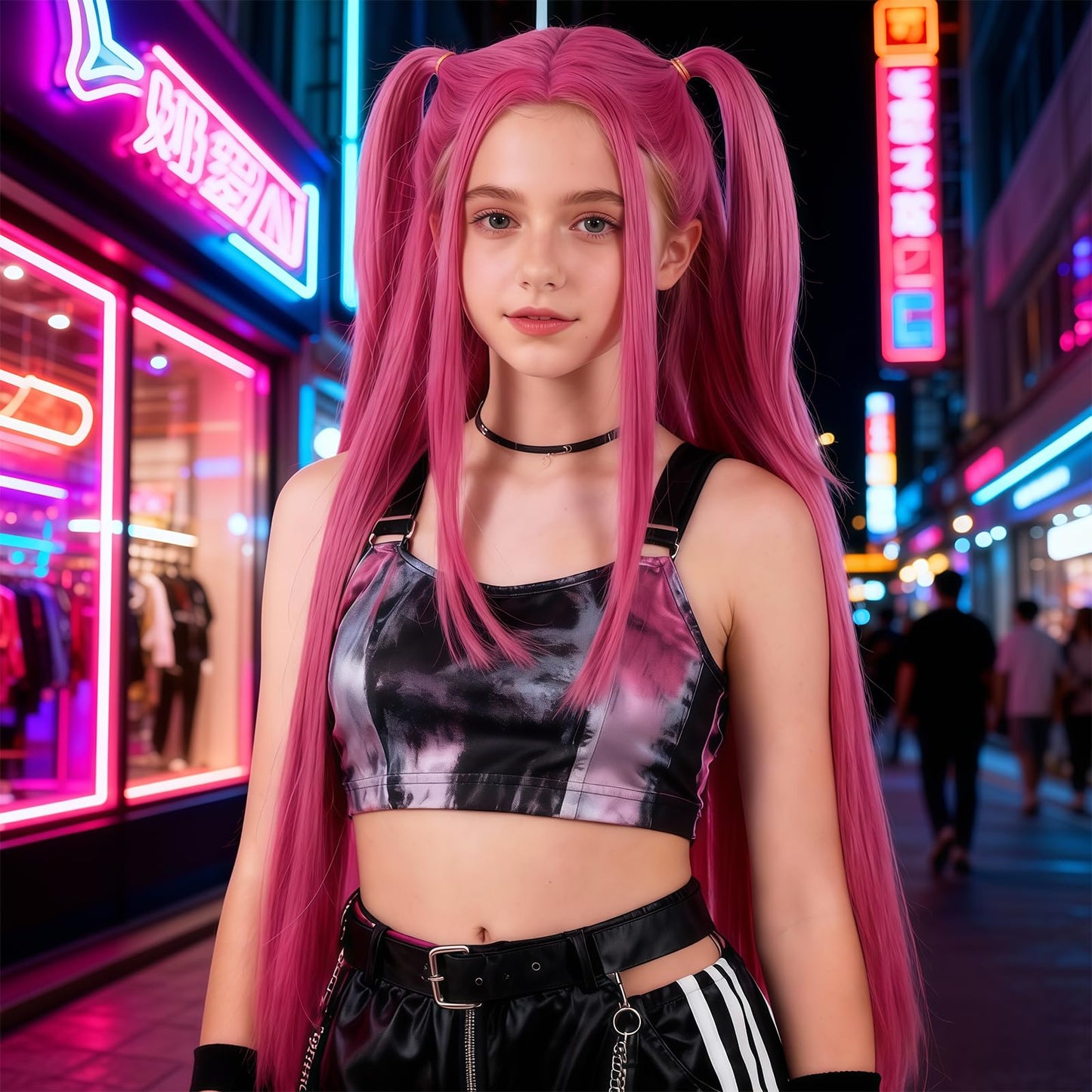 M-irass Wig - Rose Red Wig - Long Braided Wig - Braiding Hair