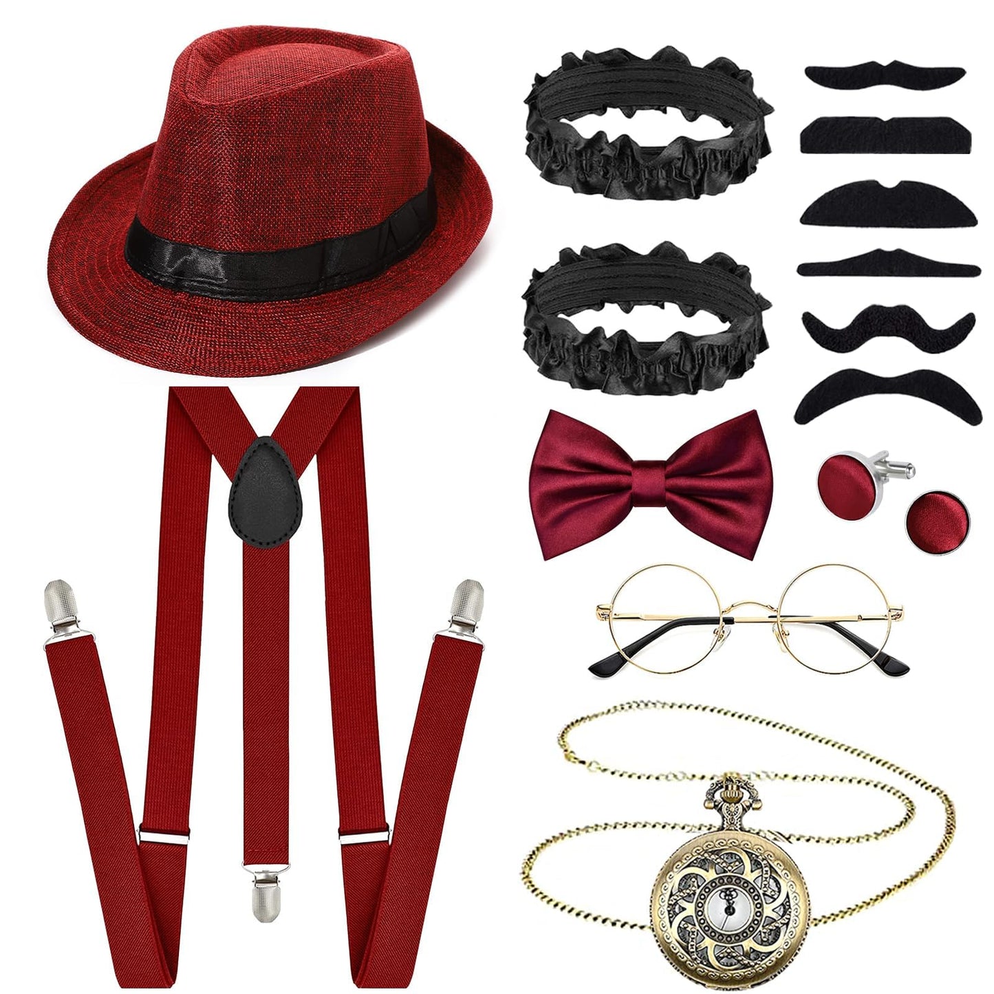 1920s Gatsby Costume Accessories for Men - Roaring 20s Great Gastby