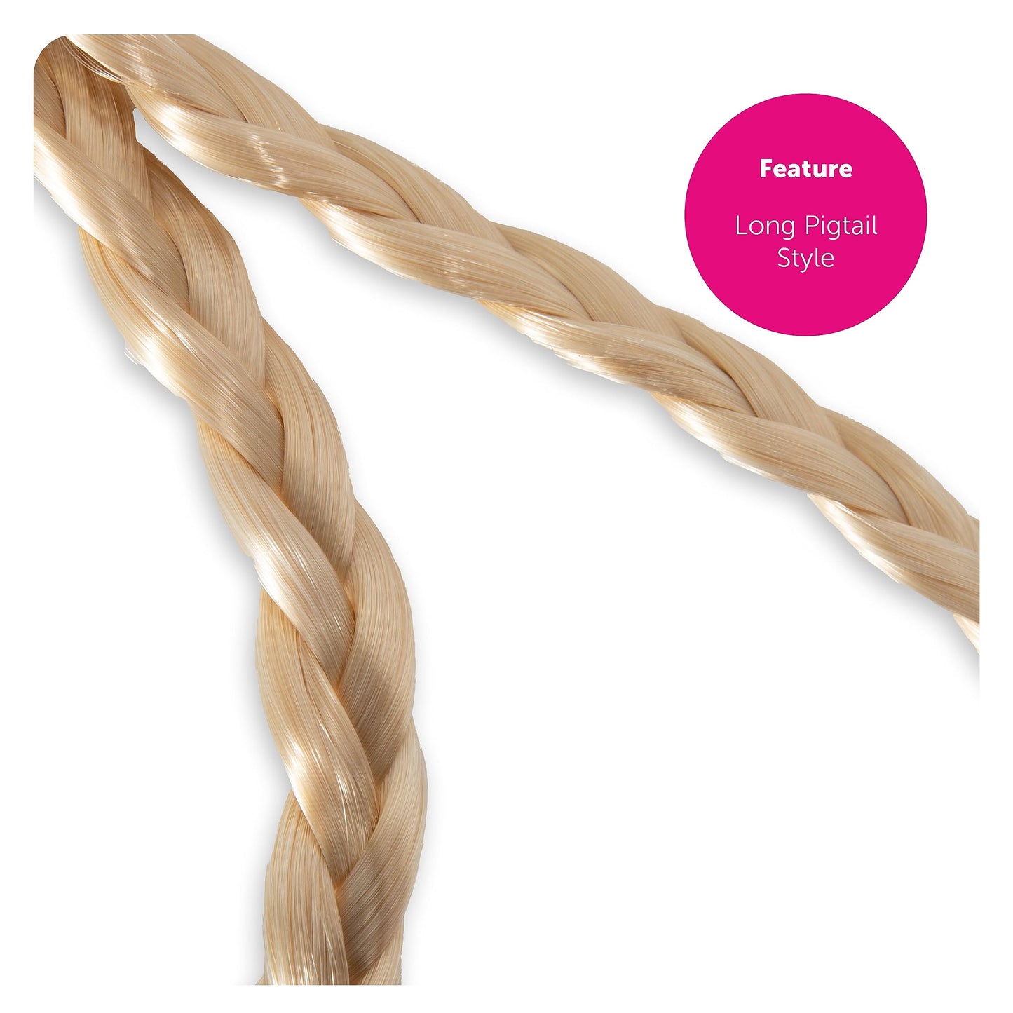 Ladies Bavarian Accessory Set - Pack of 1 - Brown Bavarian Hat and Blonde Plait Wig with Blue Ribbons - Adults Oktoberfest Fancy Dress Costume Accessory Set