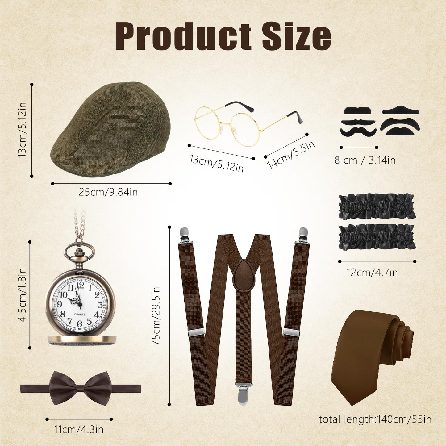 1920s Accessories for Men - Great Gatsby Costume Men - Old Man