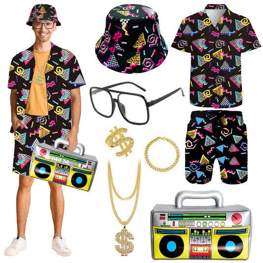 80s hip hop outfit for adults retro sportswear shirt