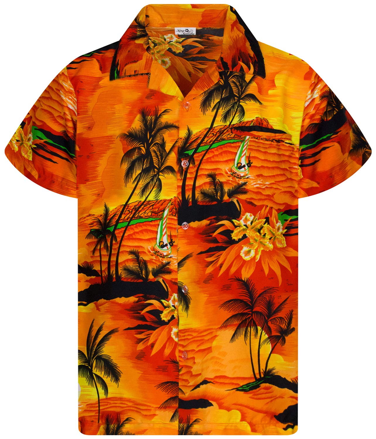 Men JK-Surf Ugly-Shirt Regular Button-Down Short-Sleeve