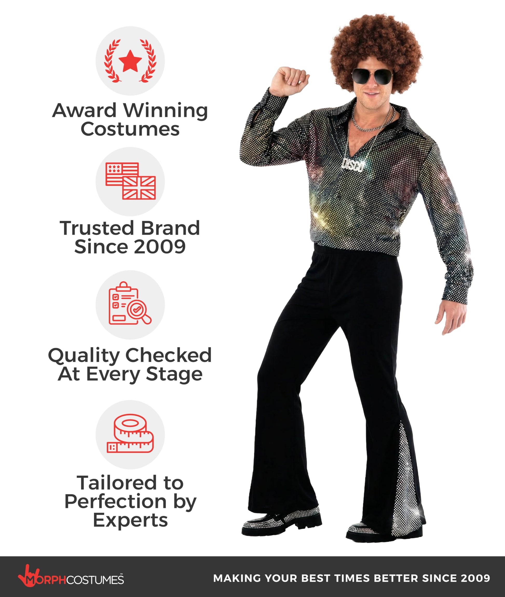 70s Disco Outfit Men - Disco Costume Men - Fancy Dress for Adults (image 5)