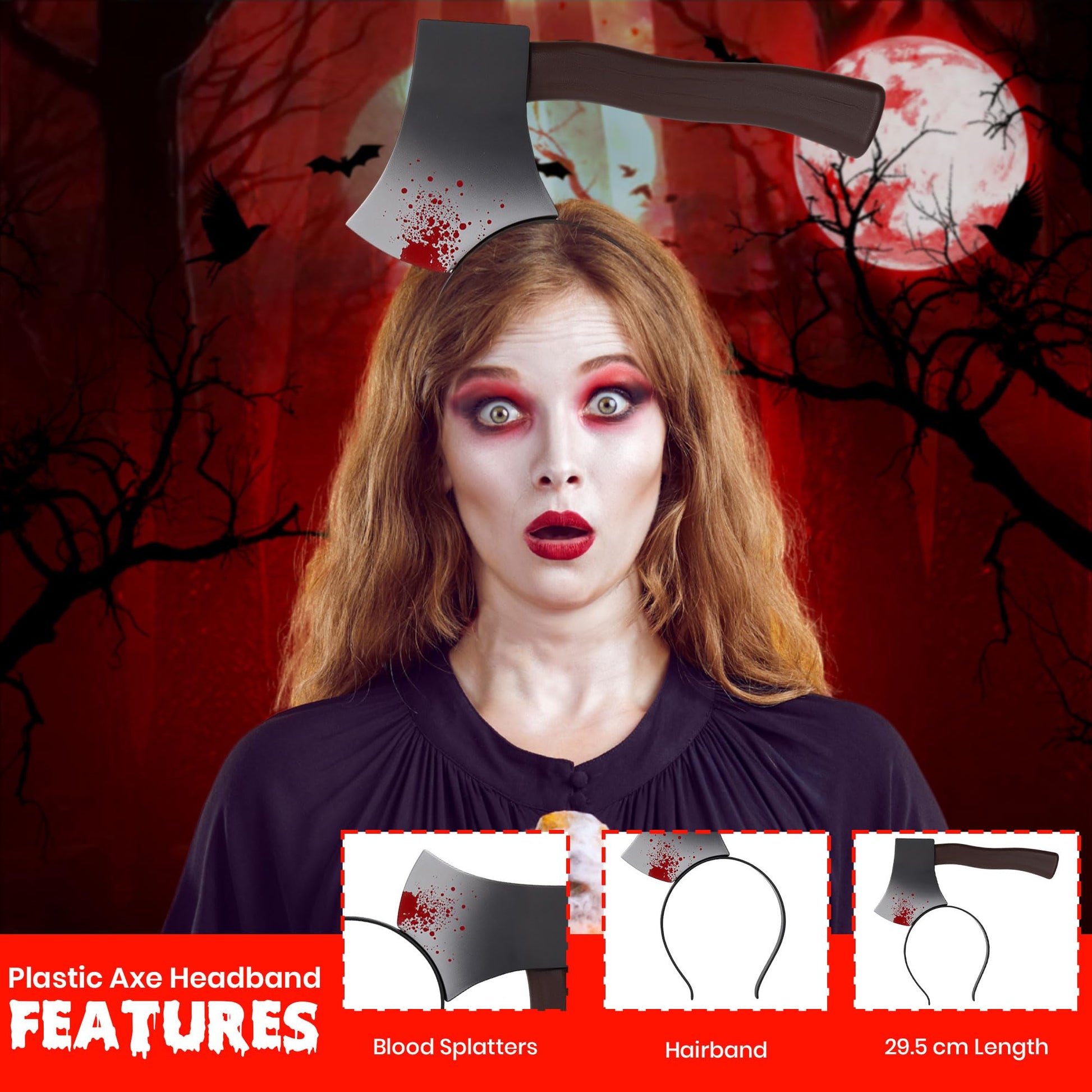 Butcher Halloween Costume Men with Apron - Fake Knife Prop - Fake (image 3)