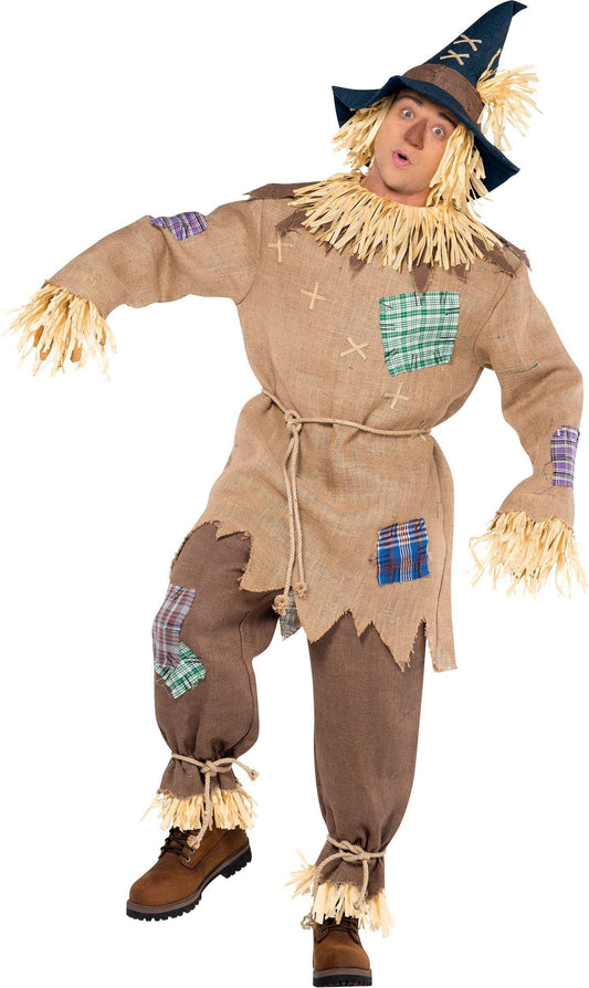 Scarecrow Mens Fancy Dress Costume - Halloween Fairytale Book Week