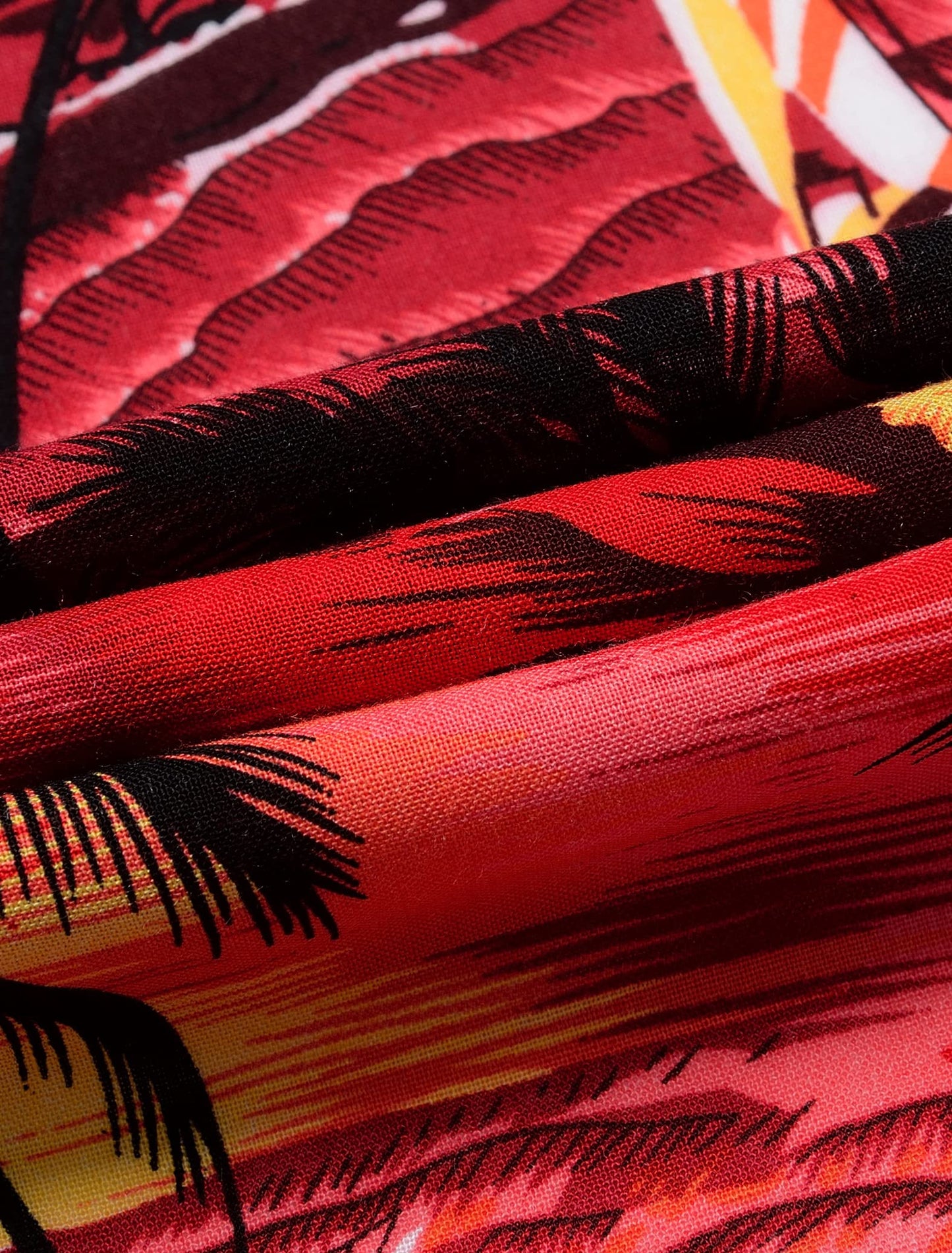 Mens Hawaiian Shirt Short Sleeve Floral Aloha Shirts for Summer