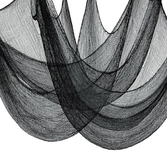 Large black creepy cloth 120x600cm for haunted scenes and spooky backdrops