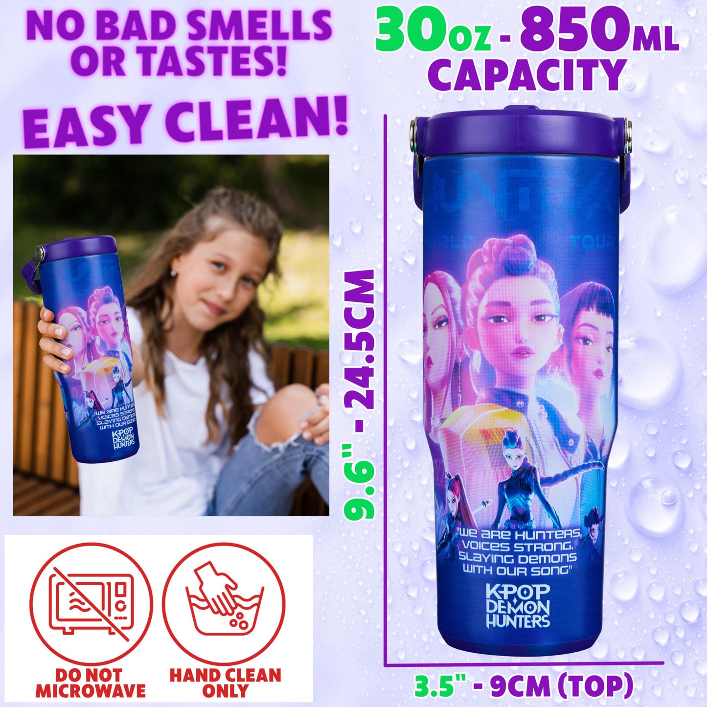 Official Tumbler - Insulated Water Bottle with Straw & Handle