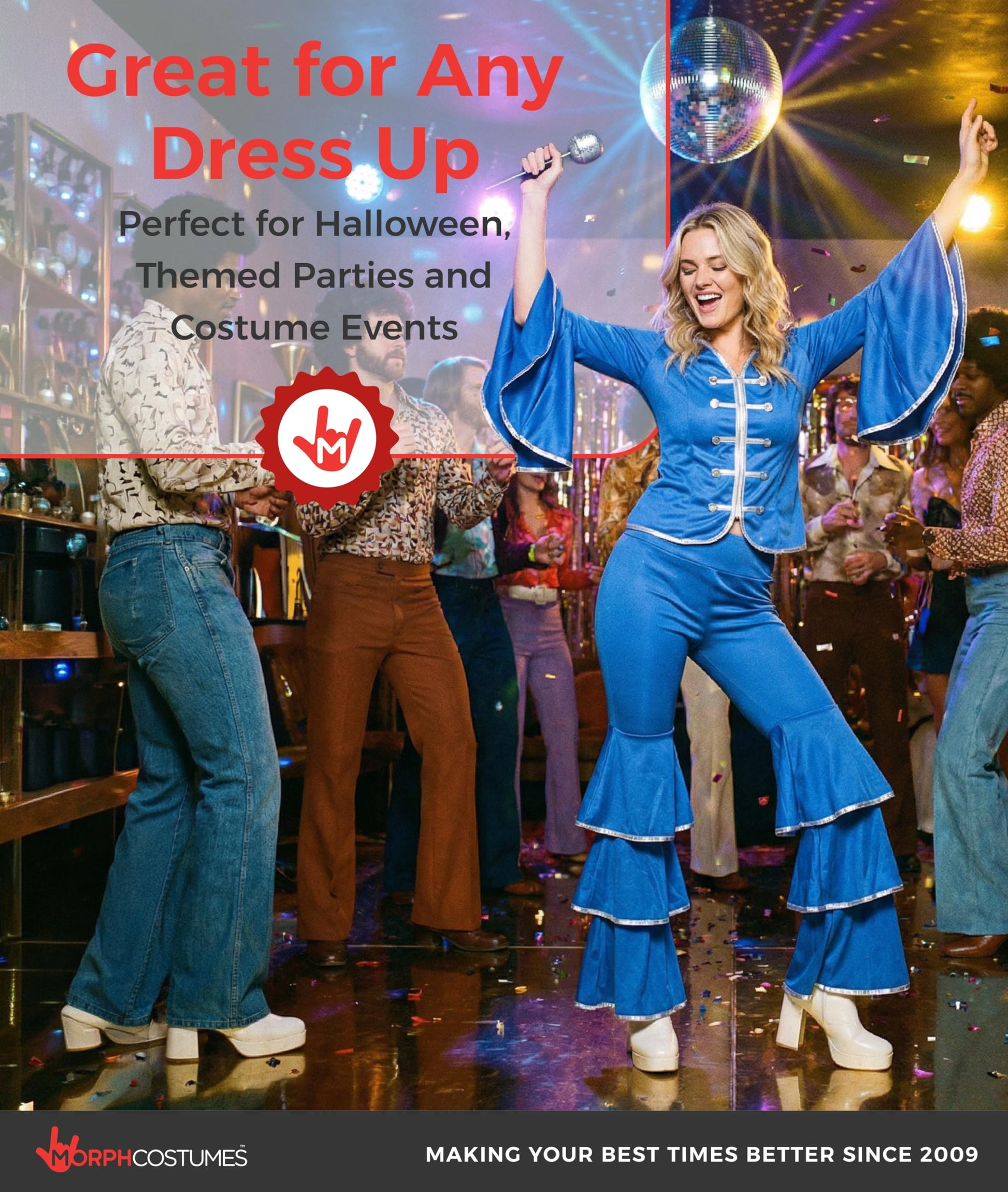 Dancing Queen Costume for Women - 70s Disco Outfit - 1970s Swedish (image 6)
