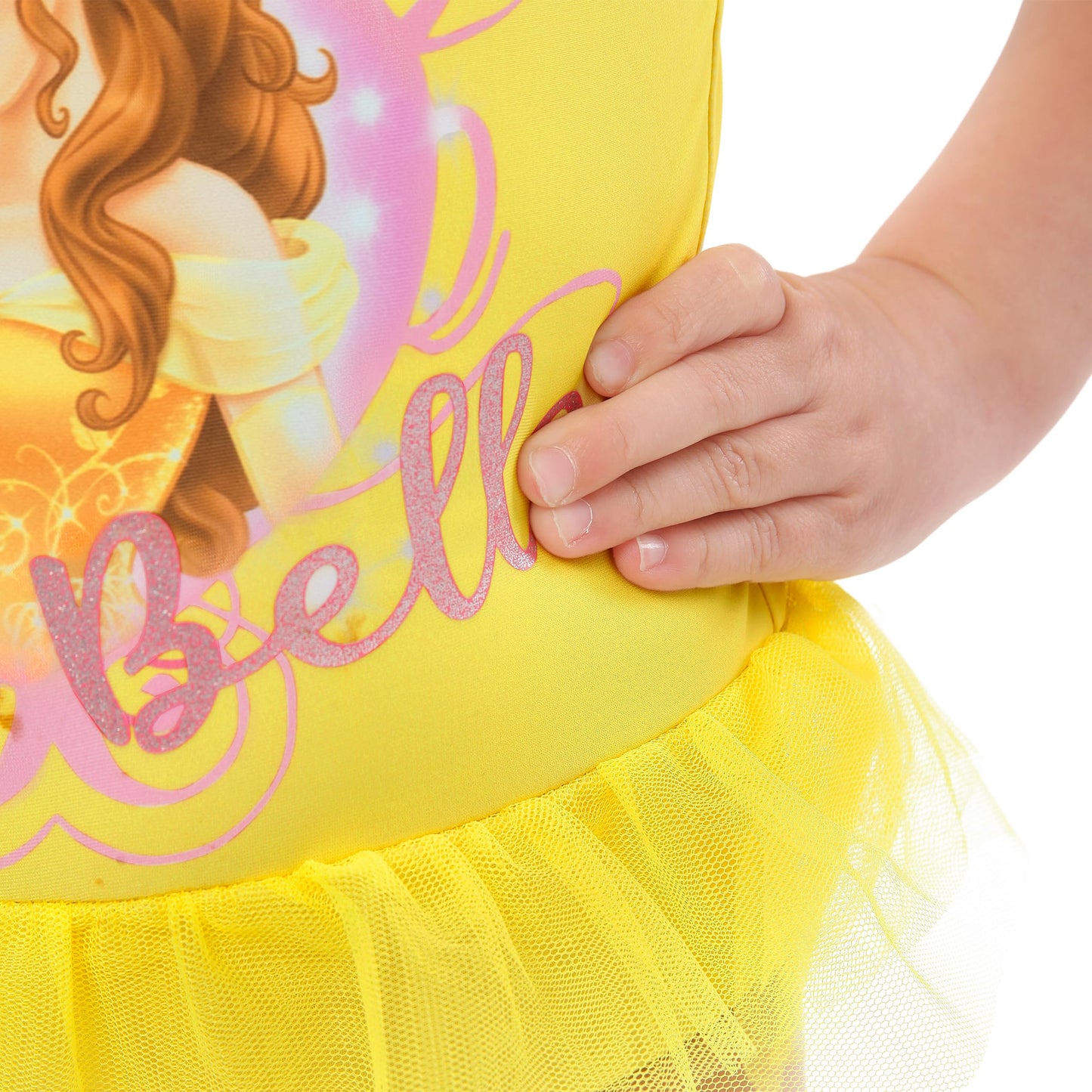 Princess Girls Beauty and the Beast Swimsuit One Piece Belle (image 6)