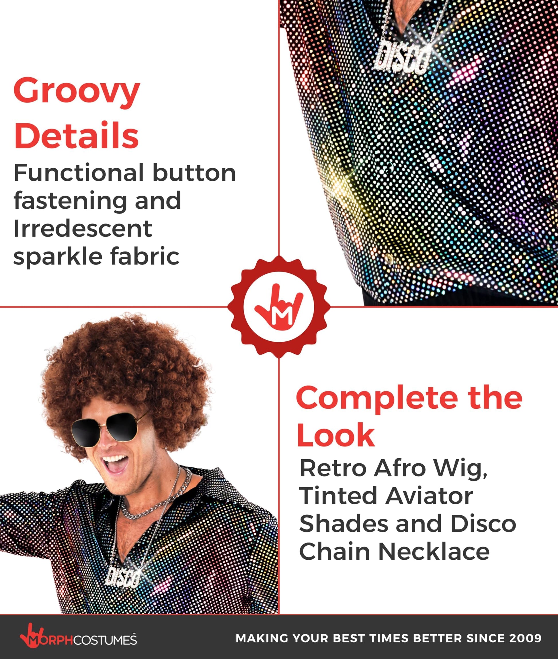 70s Disco Outfit Men - Disco Costume Men - Fancy Dress for Adults (image 3)